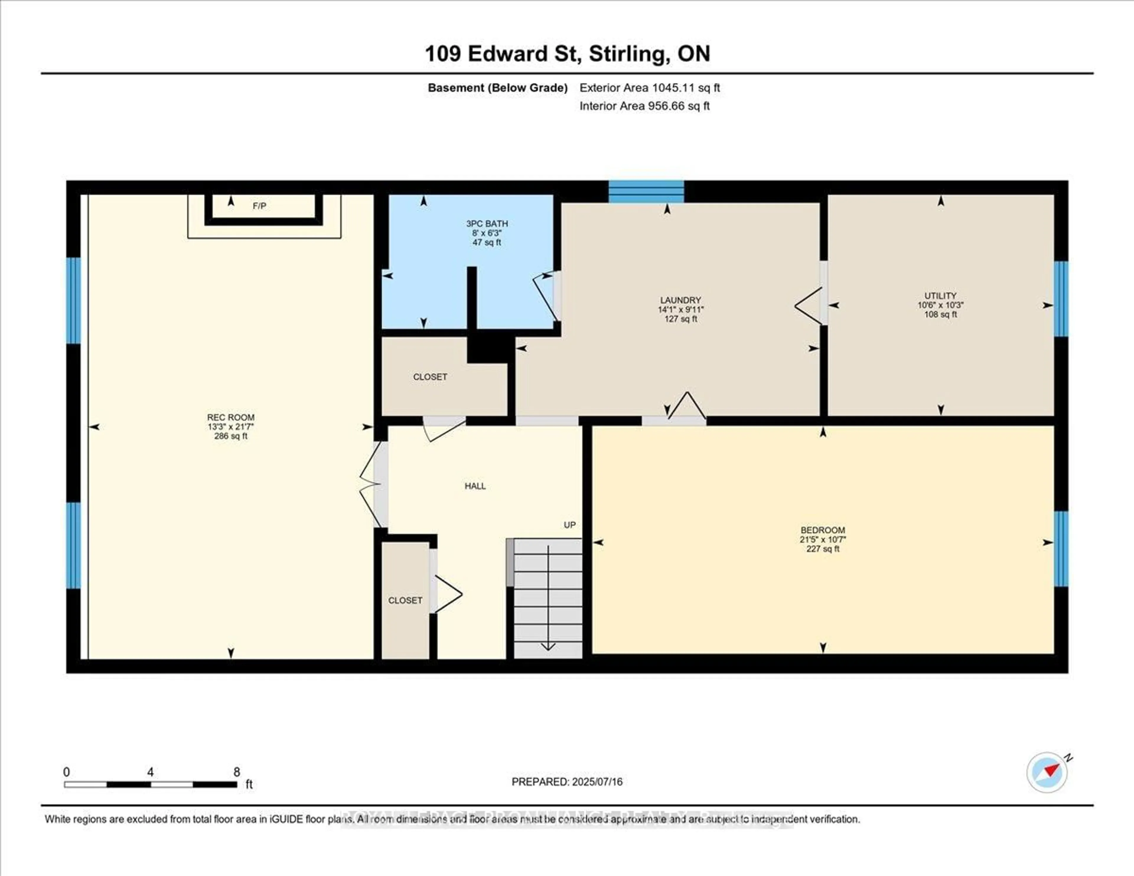 Floor plan for 109 Edward St, Stirling Ontario K0K 3E0
