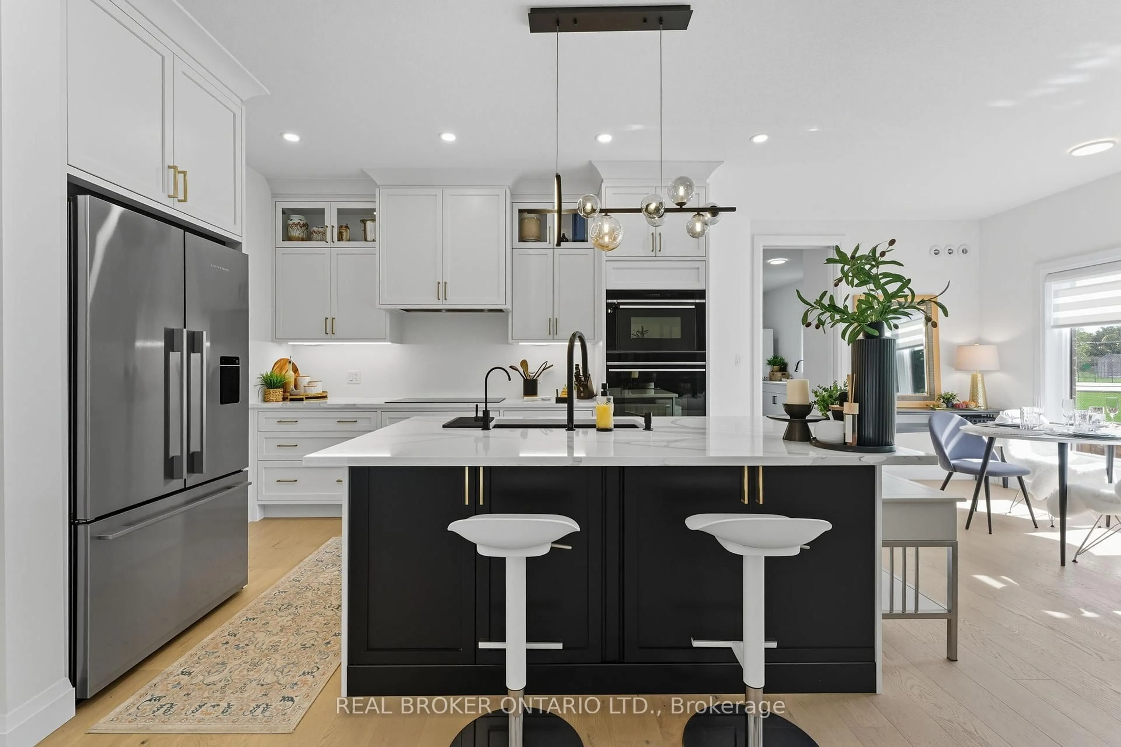 Contemporary kitchen, ceramic/tile floor for 242 Mount Pleasant St #4, Brantford Ontario N3T 1V1