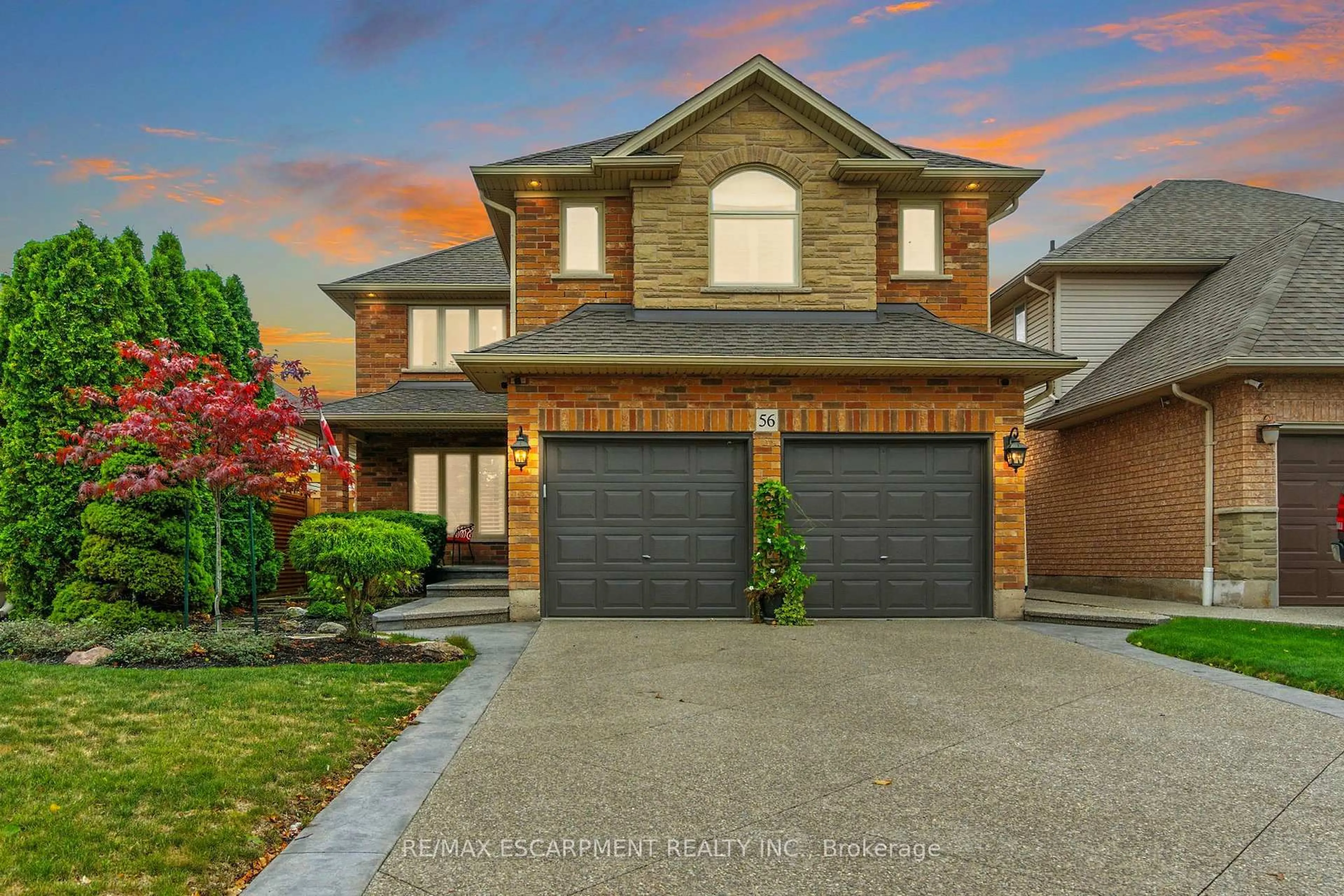 Home with brick exterior material, street for 56 Sonoma Lane, Hamilton Ontario L8E 6B6