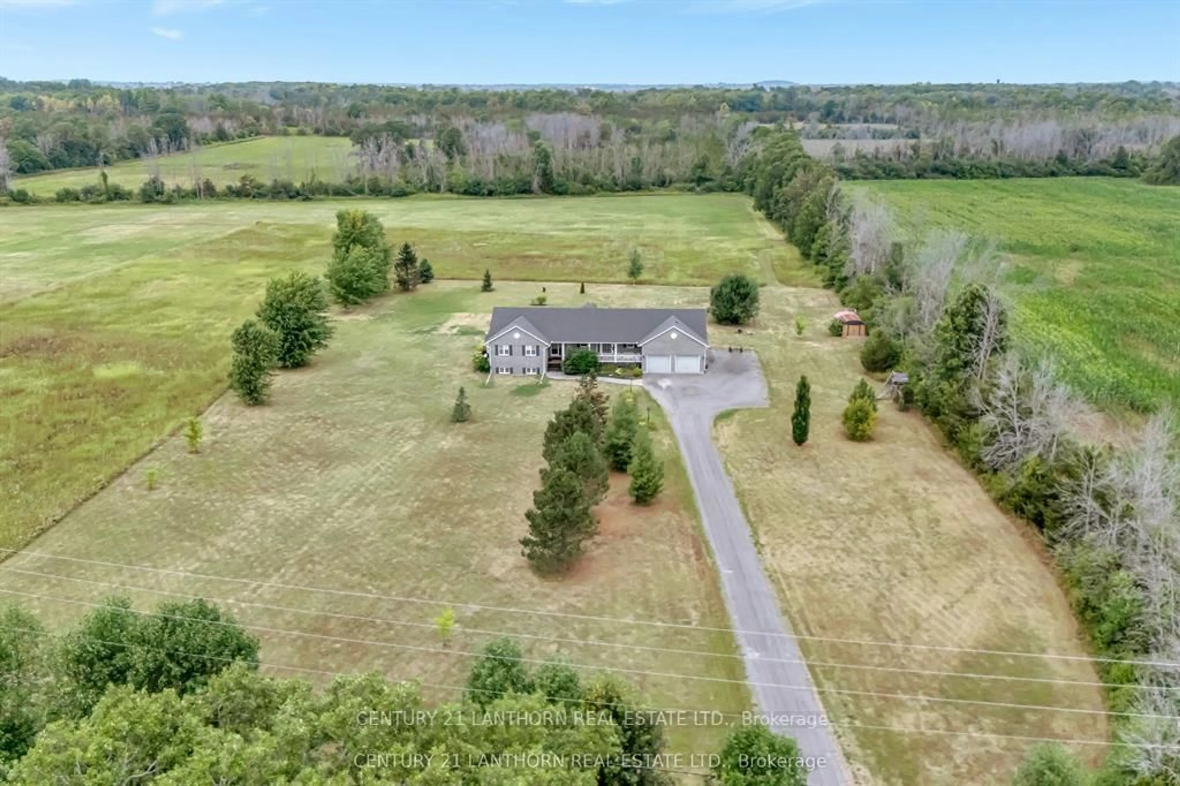 A pic from outside/outdoor area/front of a property/back of a property/a pic from drone, water/lake/river/ocean view for 1489 Airport Pkwy, Tyendinaga Ontario K8N 4Z6