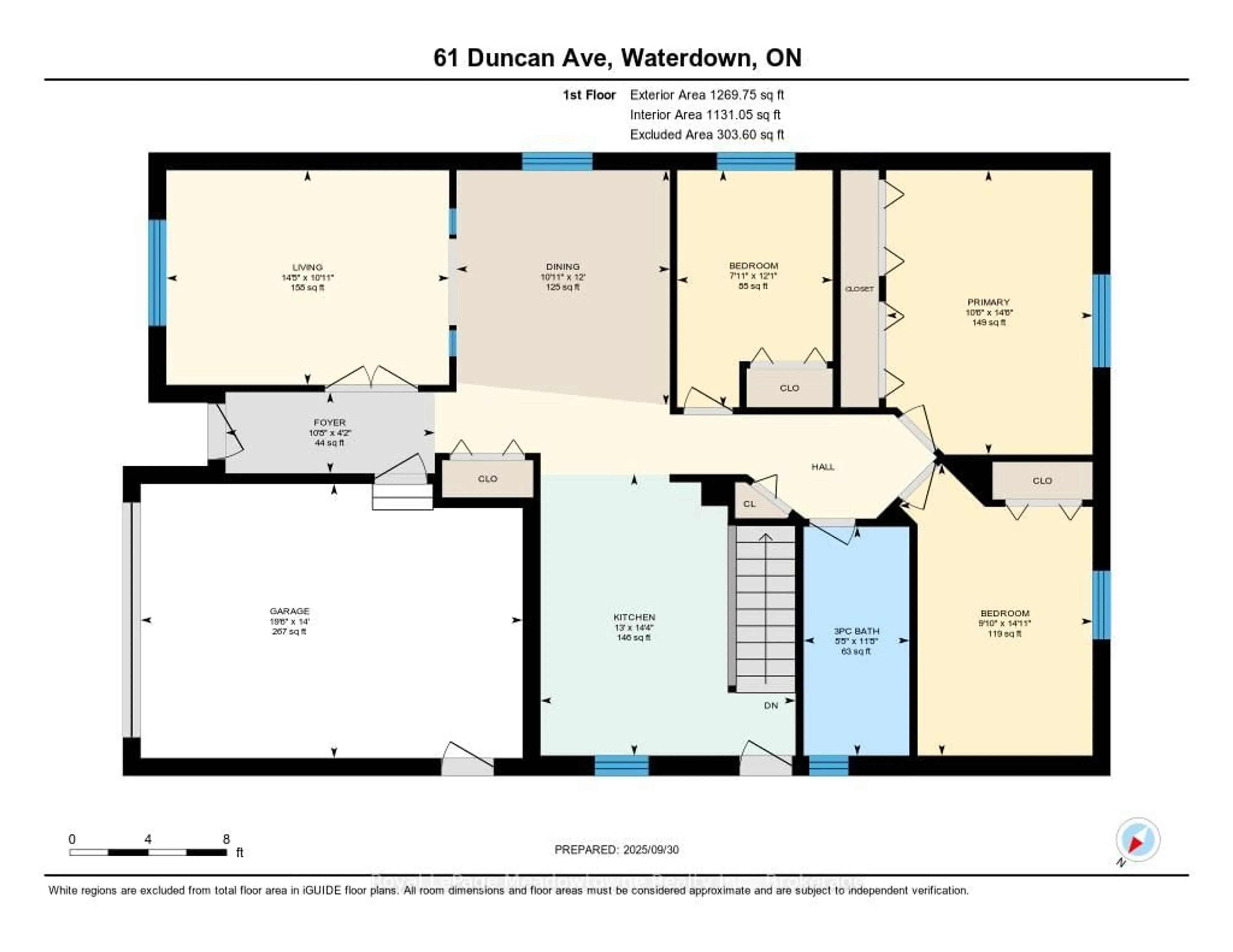 Floor plan for 61 Duncan Ave, Hamilton Ontario L8B 0H8