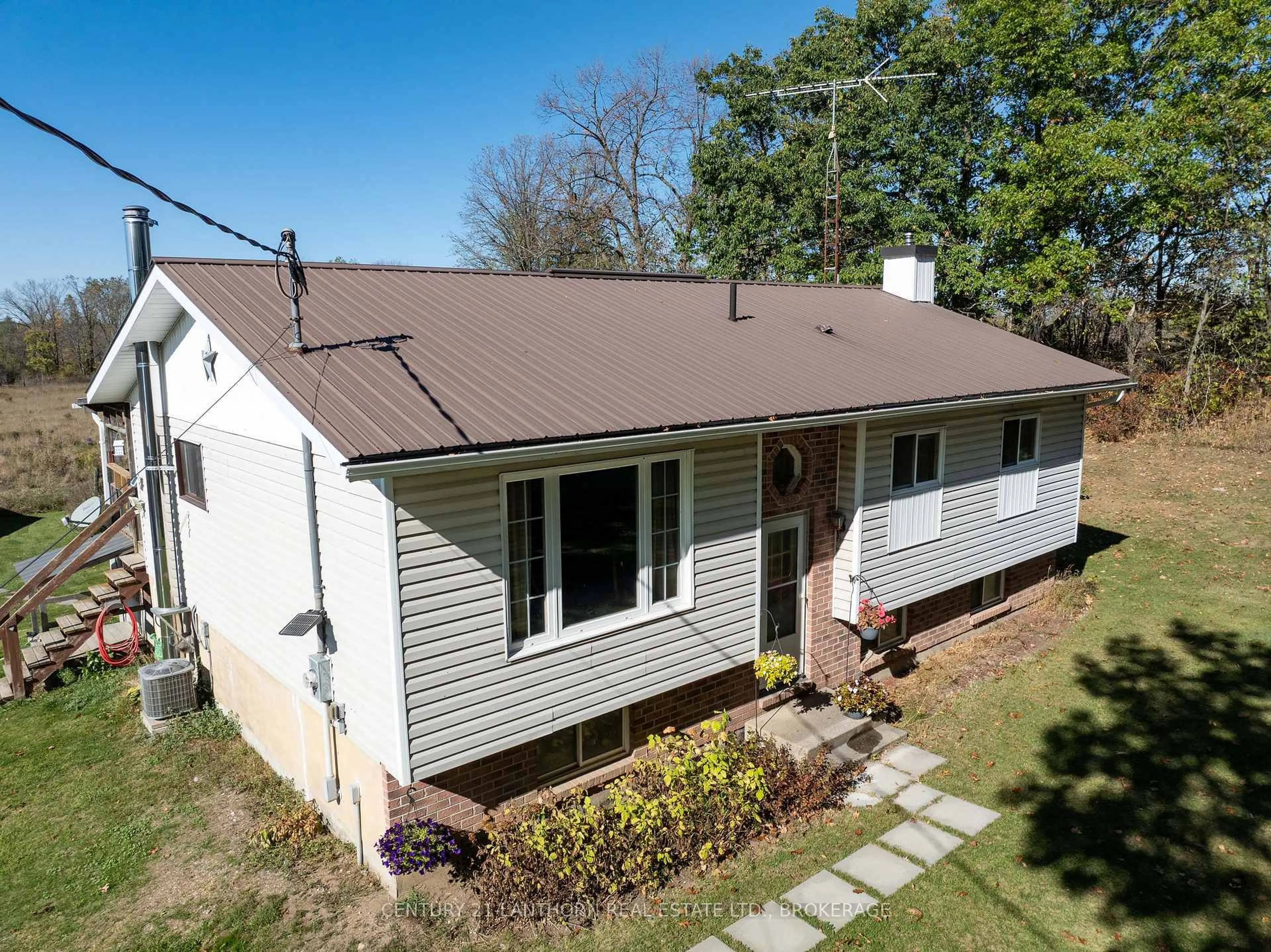 A pic from outside/outdoor area/front of a property/back of a property/a pic from drone, street for 895 Ninth Concession Rd, Kaladar Ontario K0K 1Z0