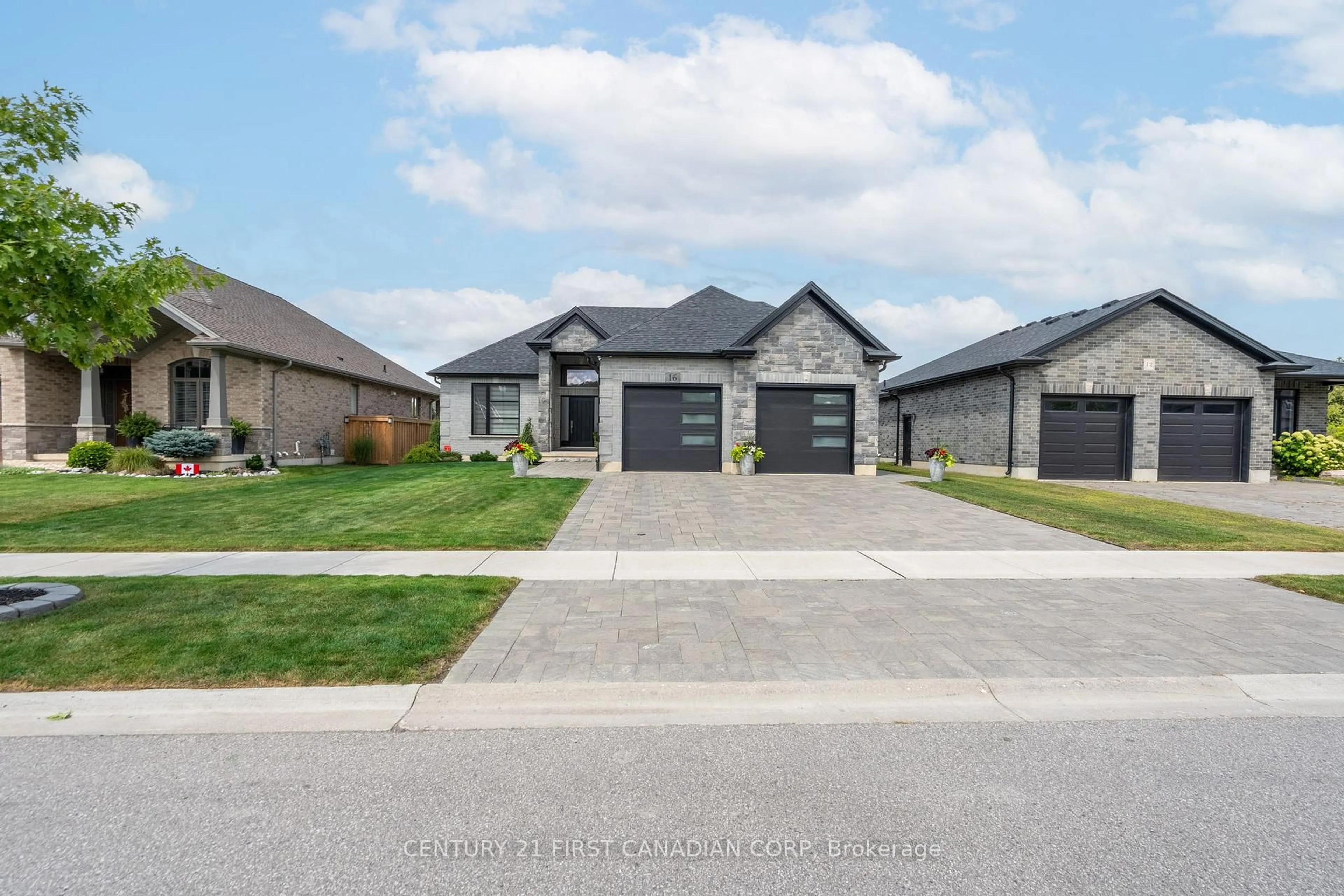 Home with brick exterior material, street for 16 Foxborough Pl, Thames Centre Ontario N0M 2P0