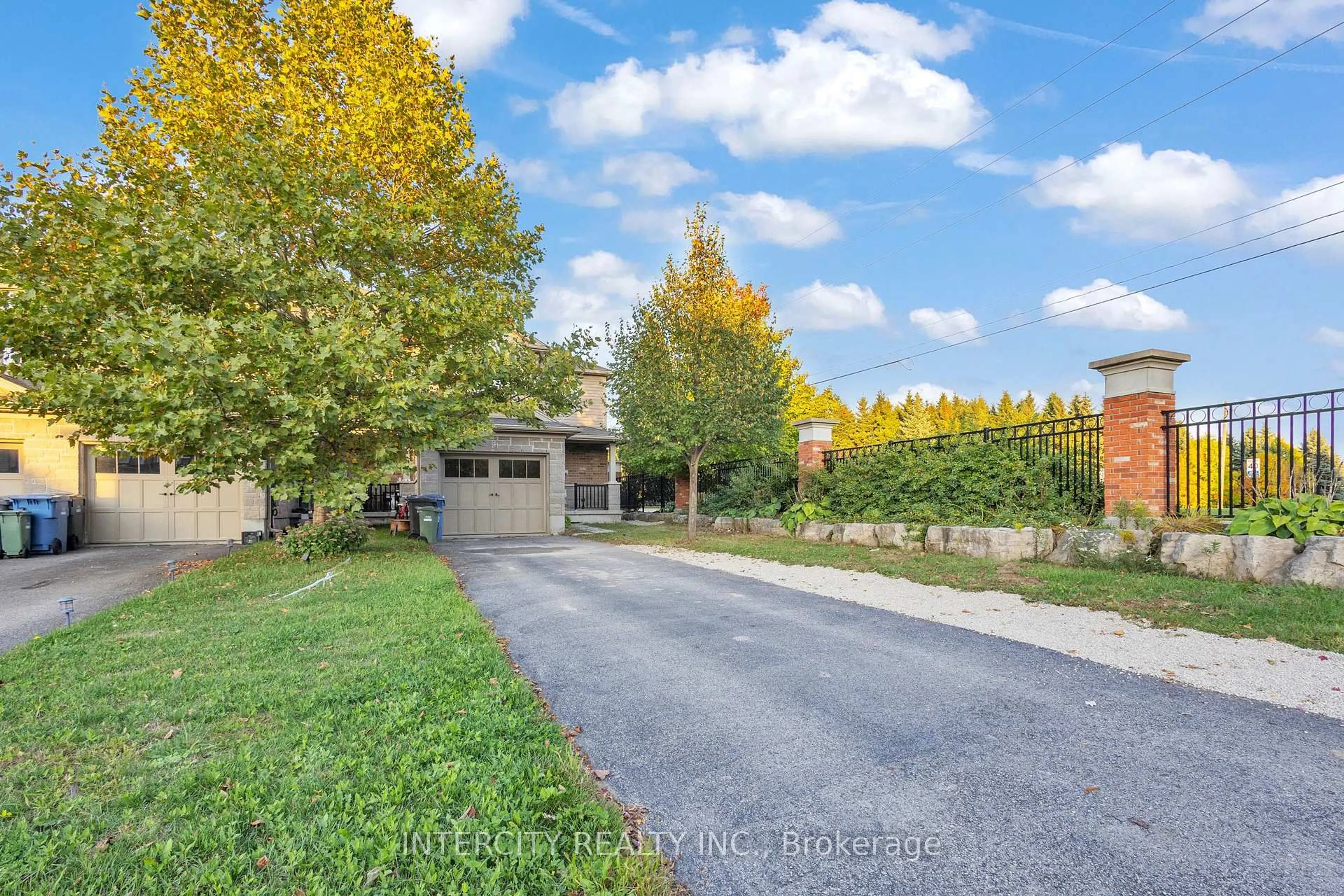 A pic from outside/outdoor area/front of a property/back of a property/a pic from drone, street for 51 Laughland Lane, Guelph Ontario N1L 0C9