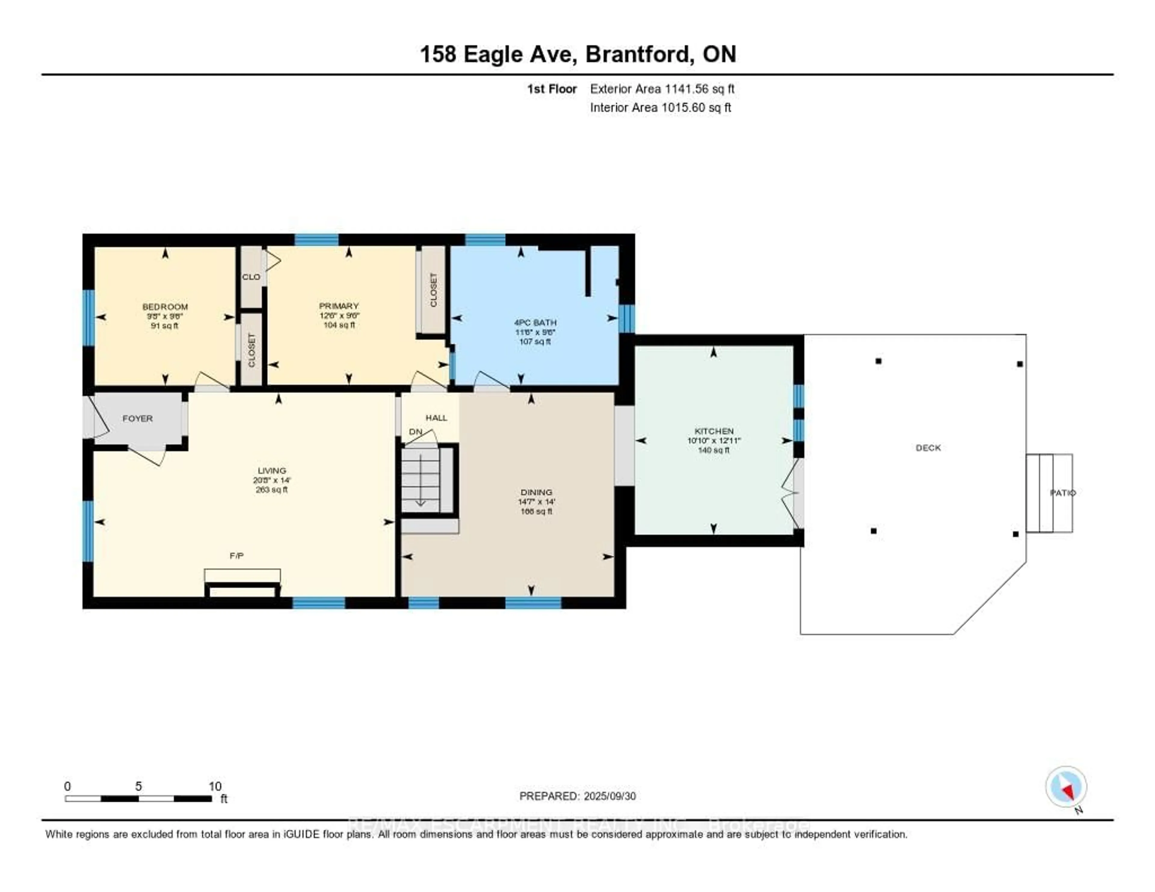 Floor plan for 158 Eagle Ave, Brantford Ontario N3S 1Z5