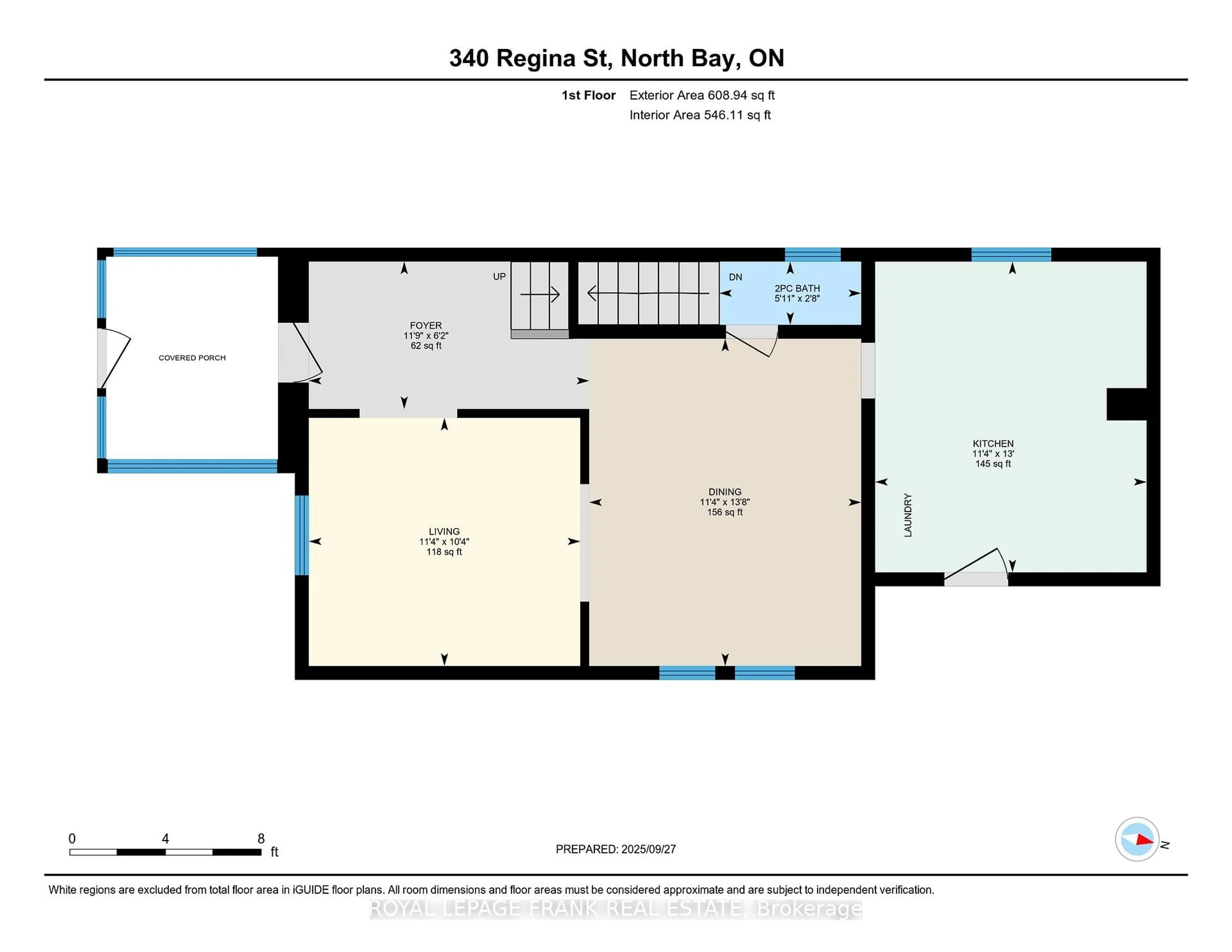 Floor plan for 340 Regina St, North Bay Ontario P1B 2J8