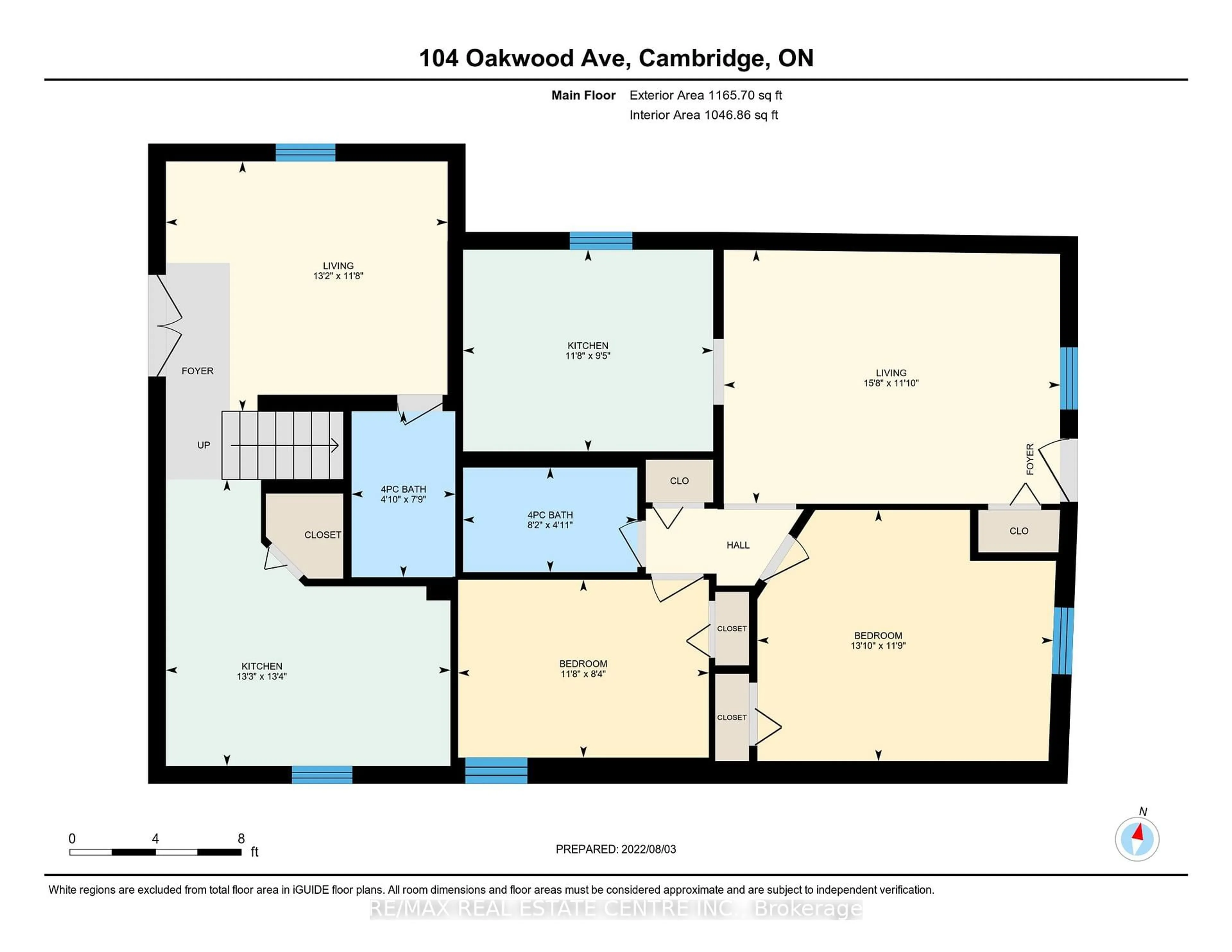 Floor plan for 104 Oakwood Ave, Cambridge Ontario N3H 4J2