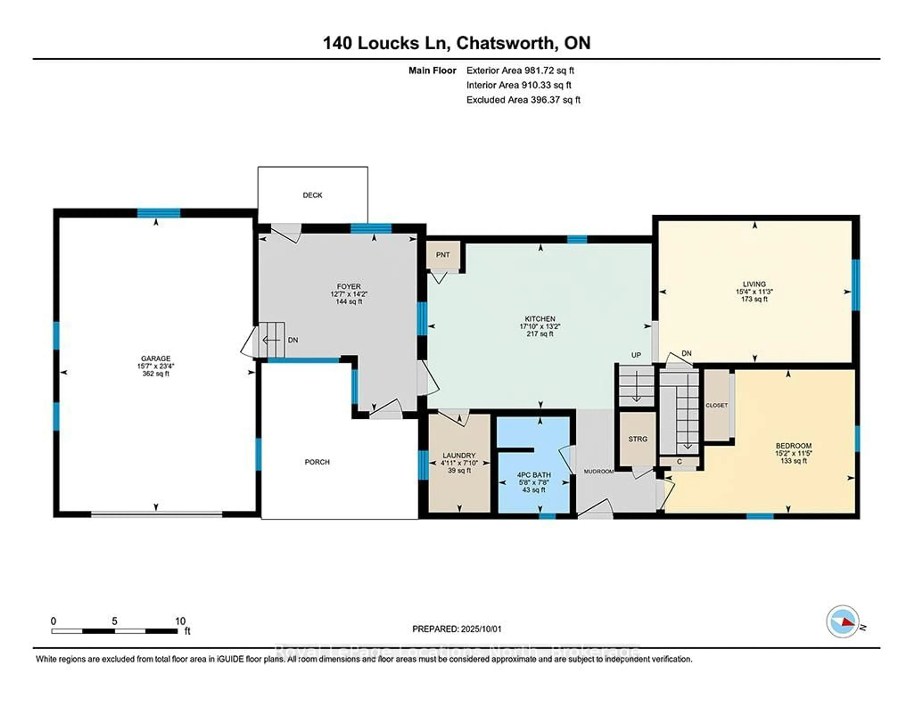 Floor plan for 140 Loucks Lane, Chatsworth Ontario N0H 1G0