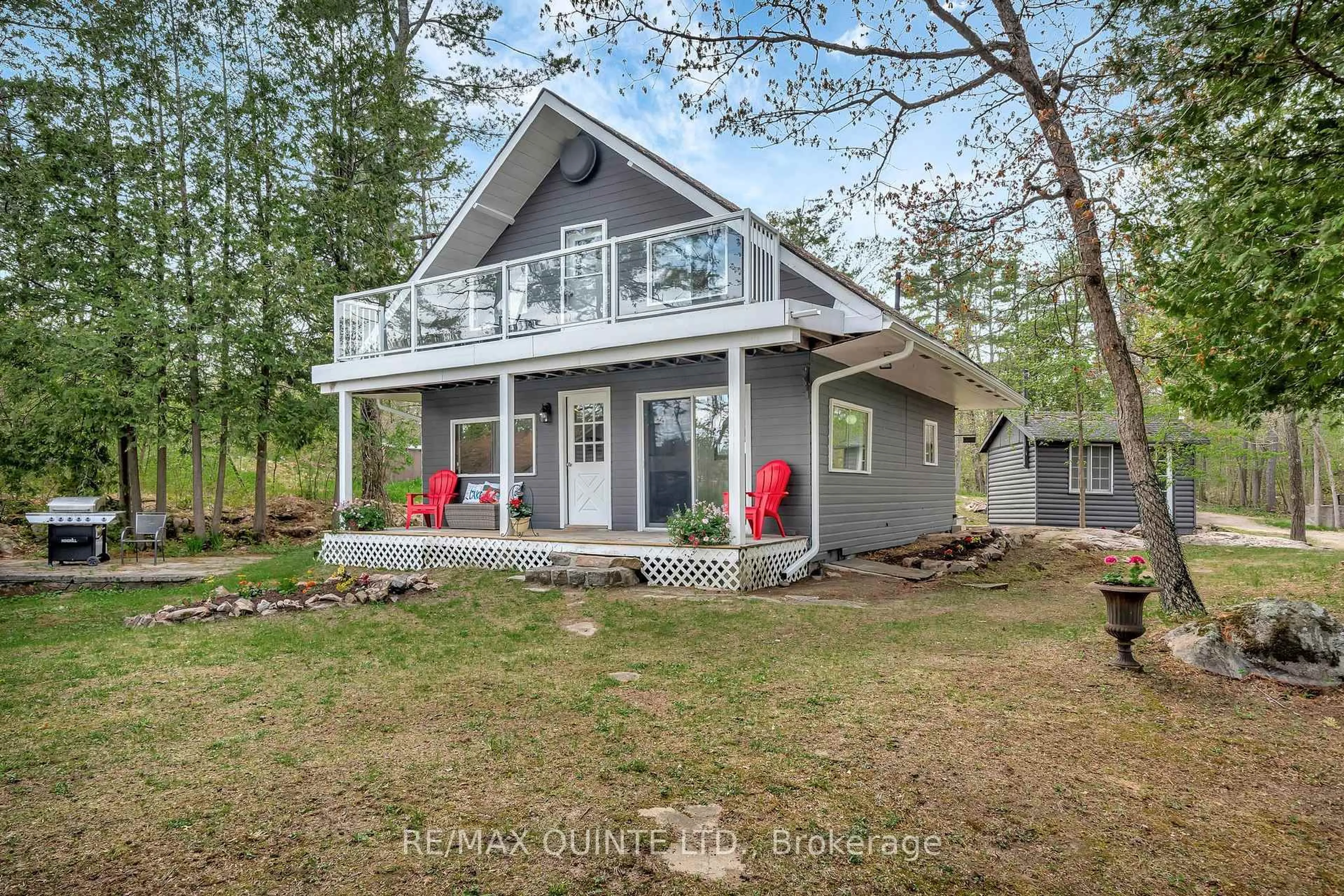 Home with vinyl exterior material, water/lake/river/ocean view for 2 Fire Route 2 Rte, Trent Lakes Ontario K0L 1J0