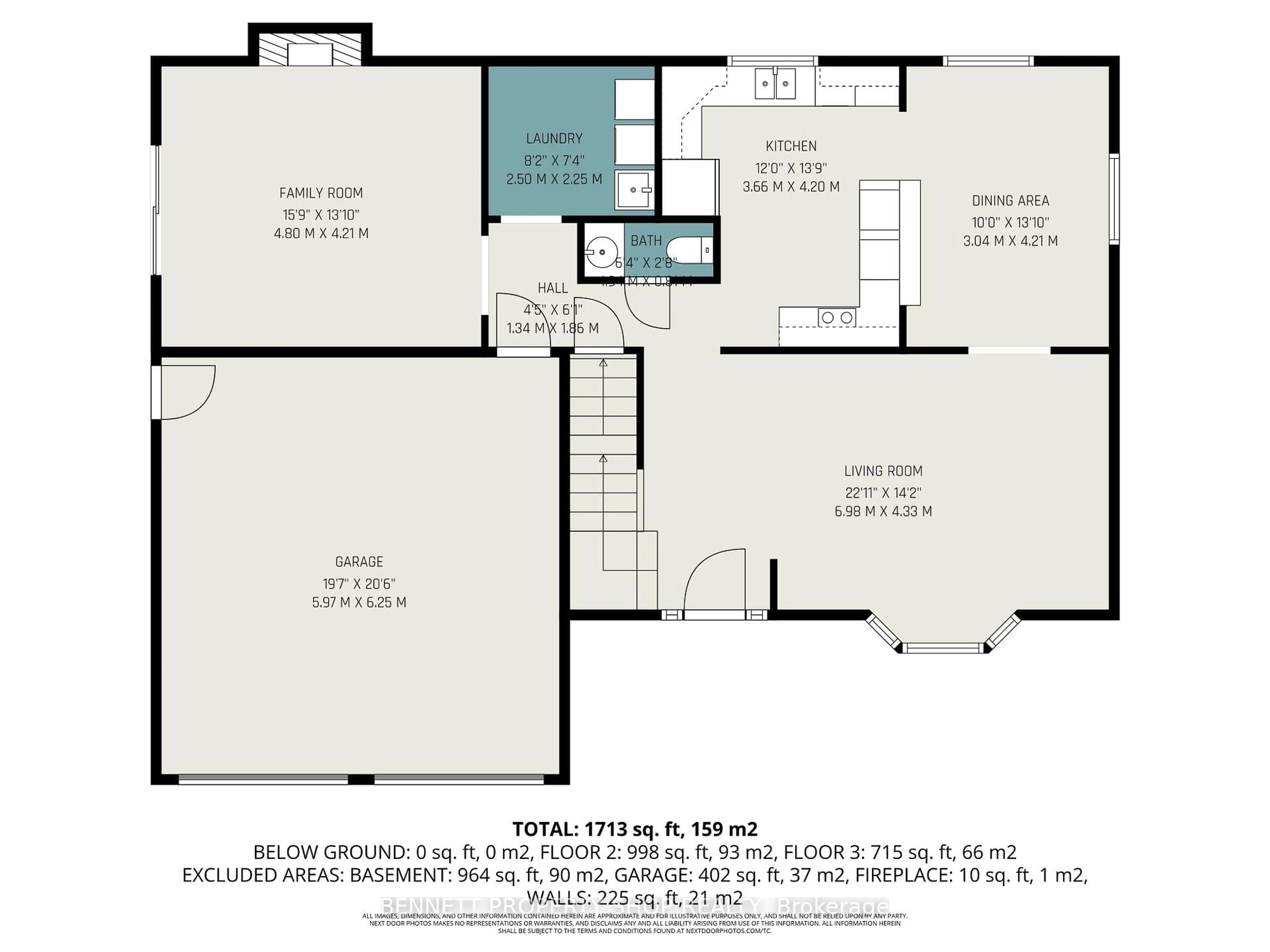 Floor plan for 21 Pattermead Cres, Ottawa Ontario K1V 0A1