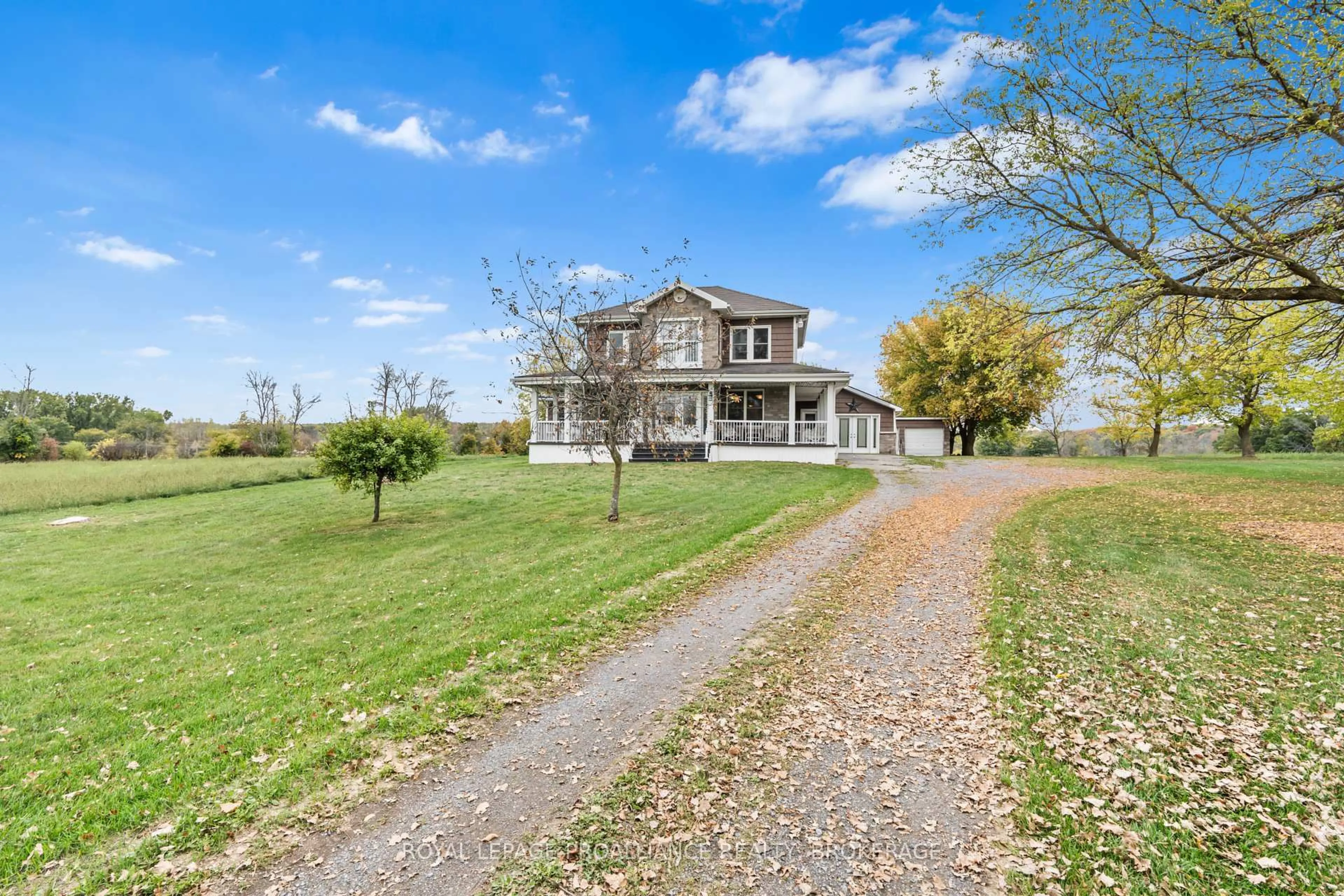 A pic from outside/outdoor area/front of a property/back of a property/a pic from drone, water/lake/river/ocean view for 1551 County Road 1, Plantagenet Ontario K7R 3L2