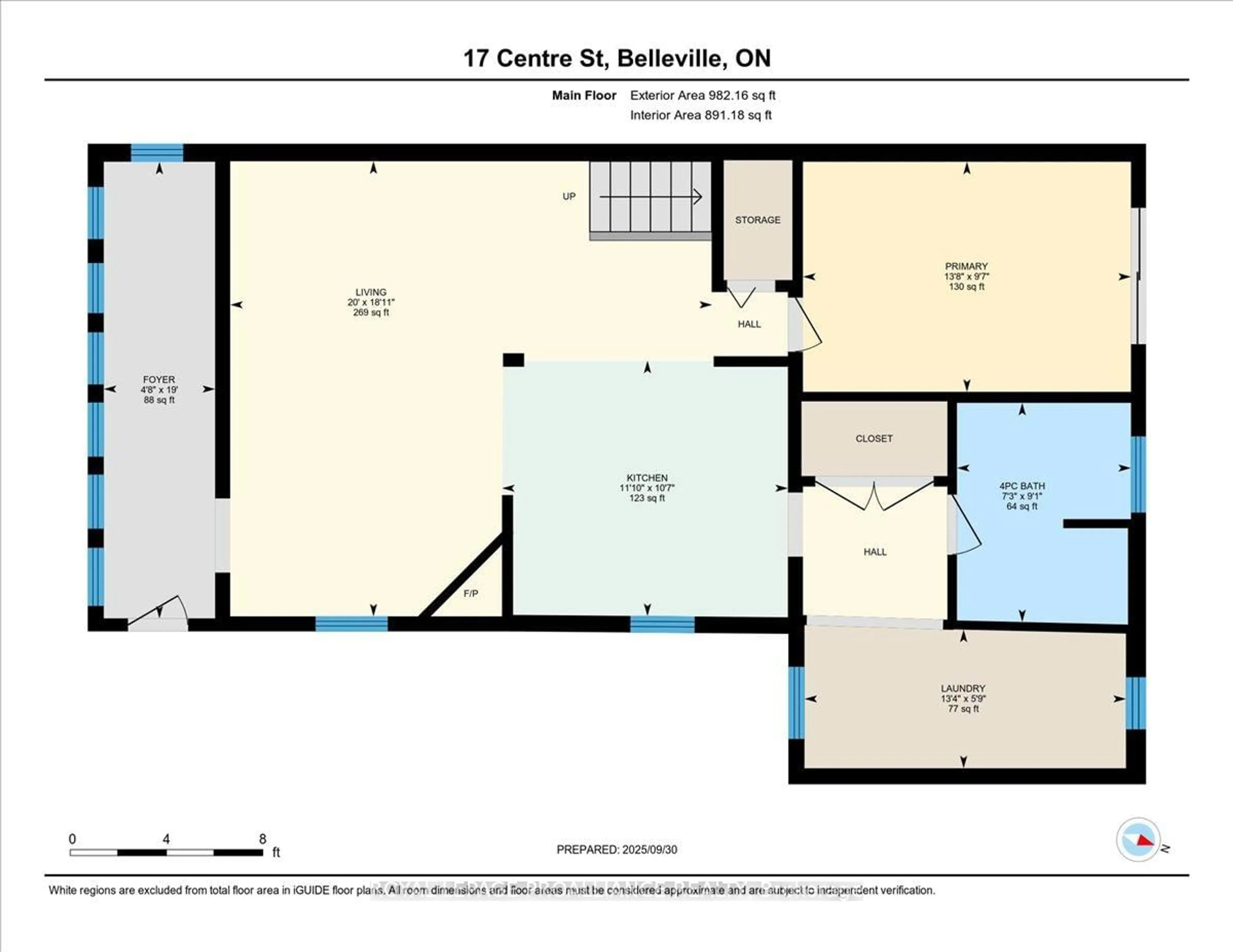 Floor plan for 17 Centre St, Belleville Ontario K8N 4W4