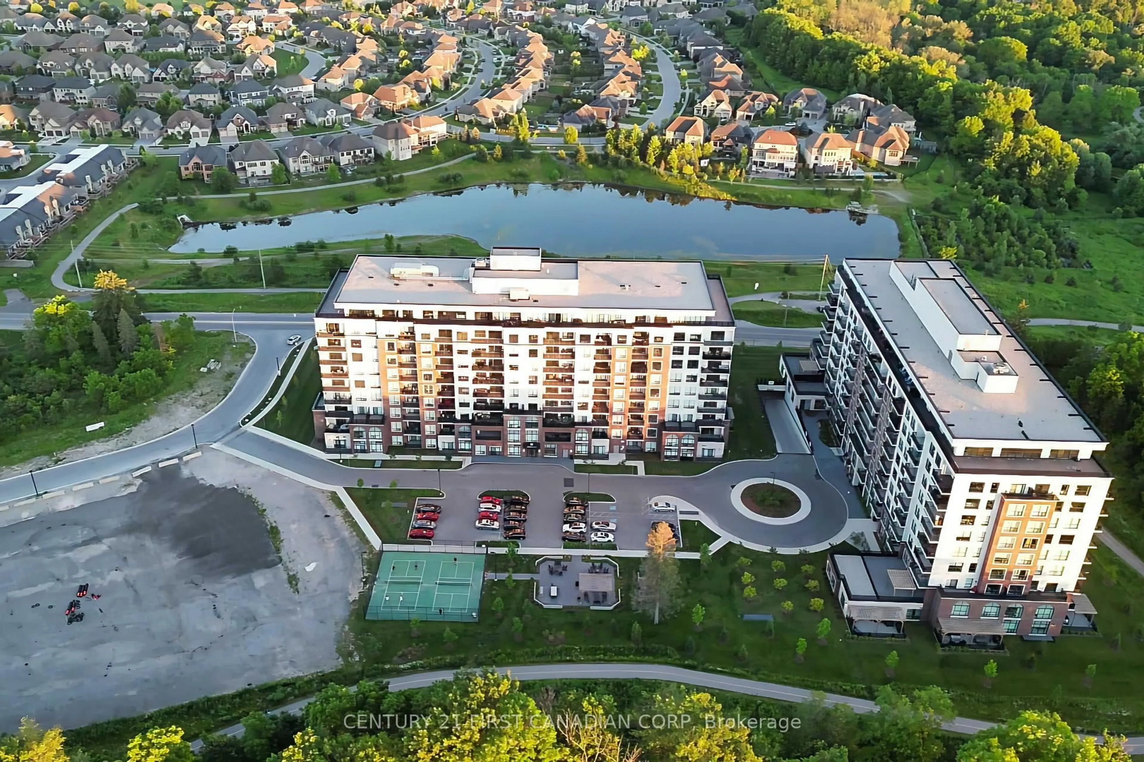 A pic from outside/outdoor area/front of a property/back of a property/a pic from drone, unknown for 480 Callaway Rd #617, London North Ontario N6G 0N8