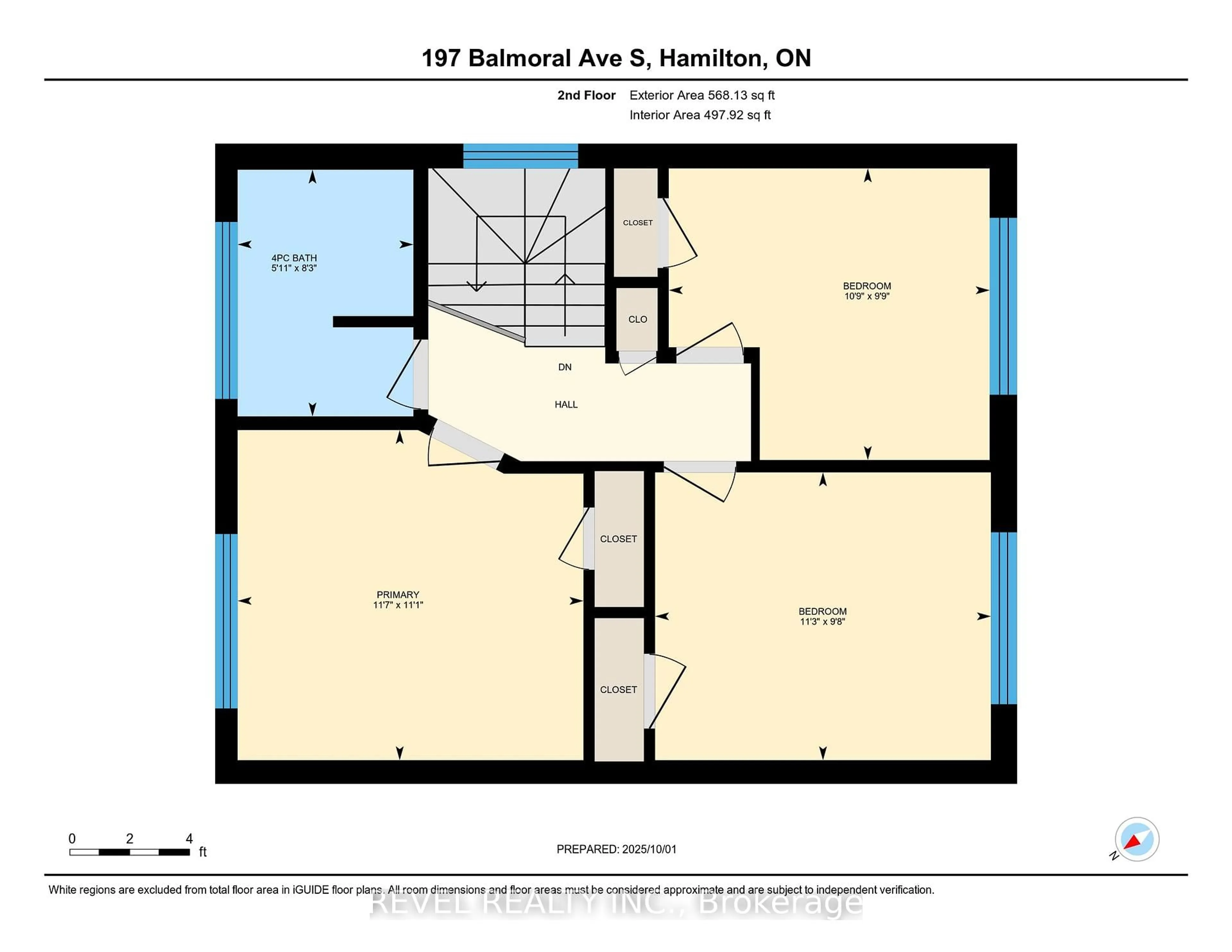 Floor plan for 197 Balmoral Ave, Hamilton Ontario L8M 3K5