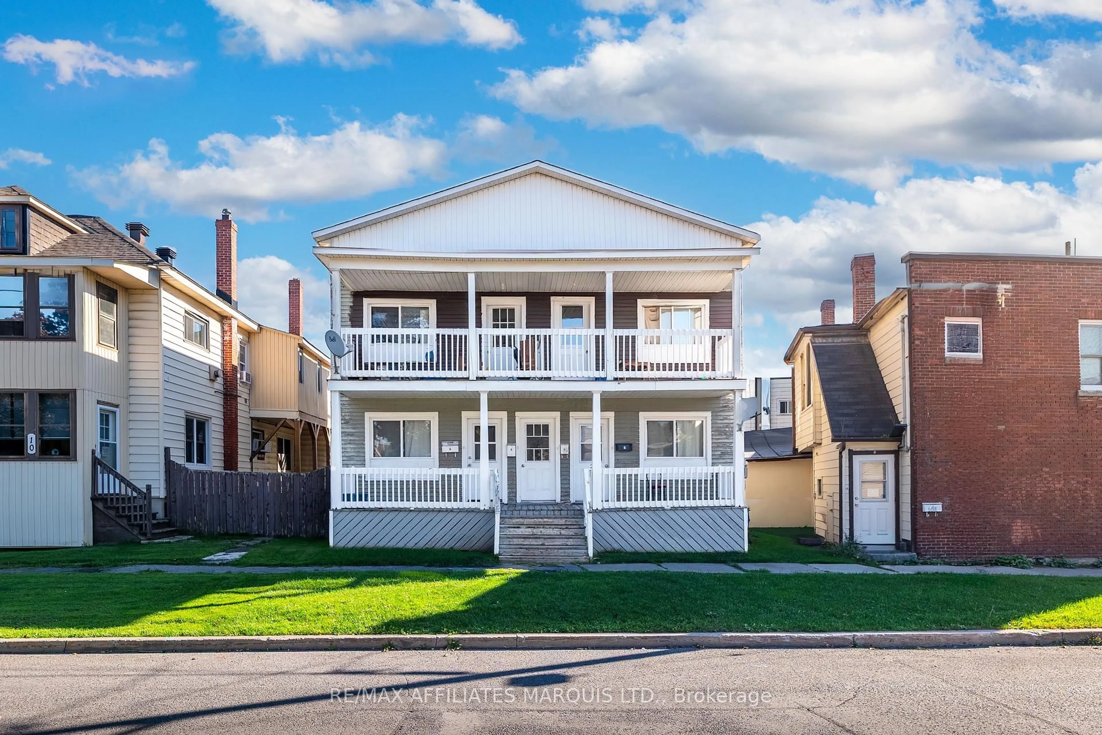 Home with vinyl exterior material, street for 2 Baldwin Ave, Cornwall Ontario K6H 4H6