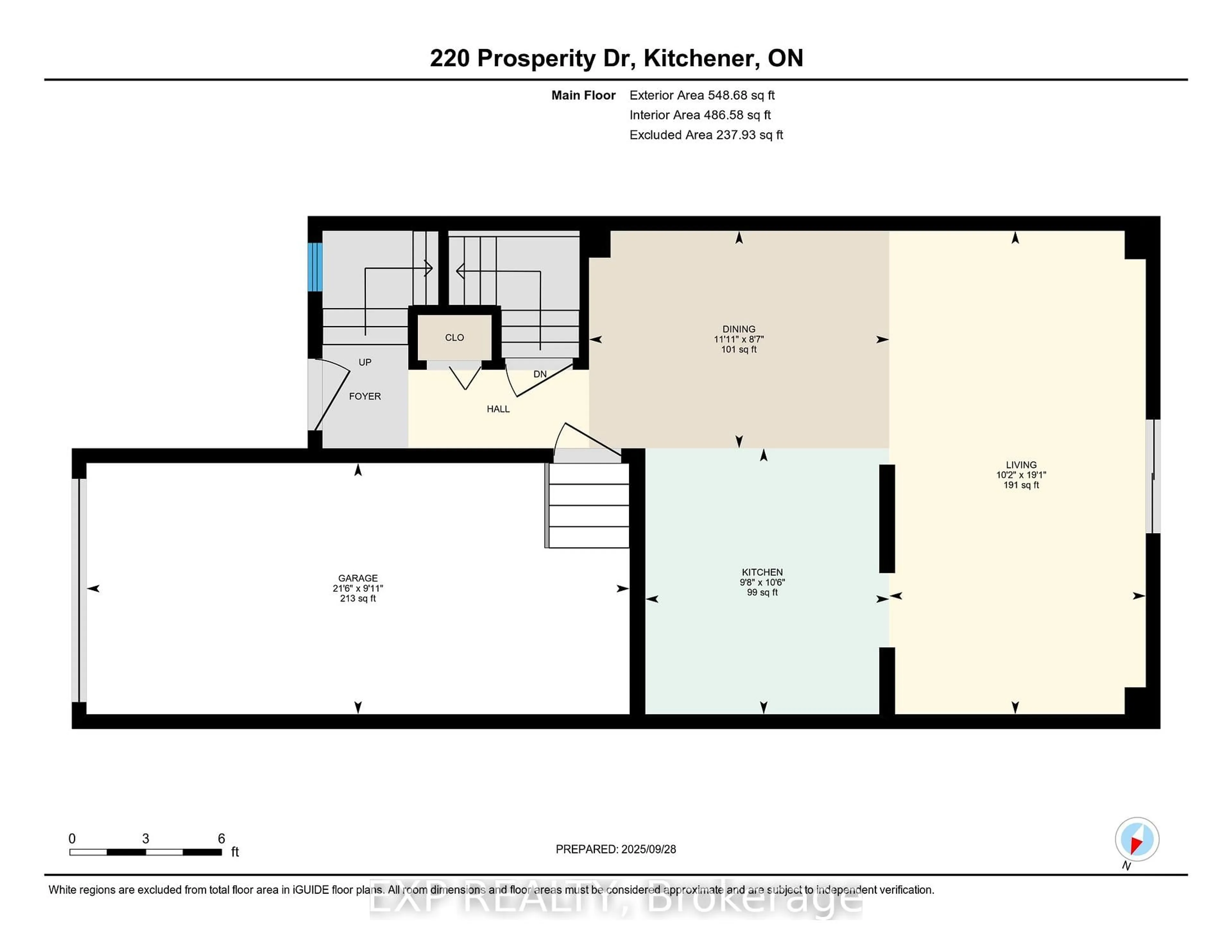 Floor plan for 220 Prosperity Dr, Kitchener Ontario N2E 4E5
