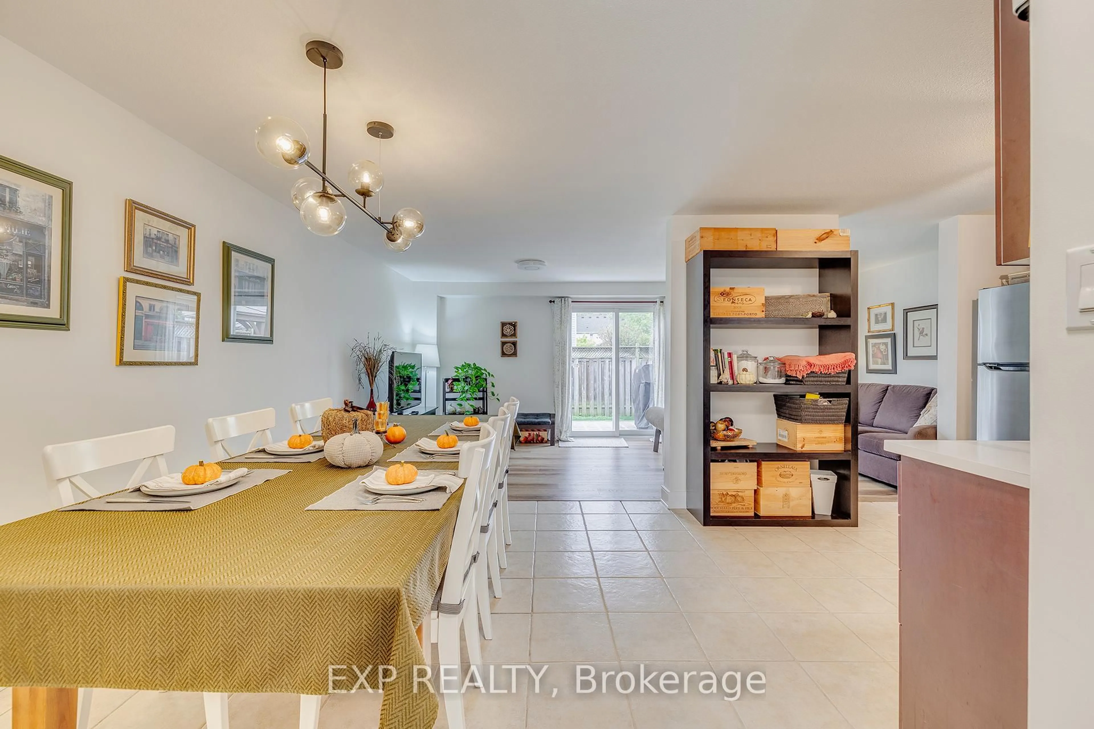 Open concept kitchen, ceramic/tile floor for 220 Prosperity Dr, Kitchener Ontario N2E 4E5