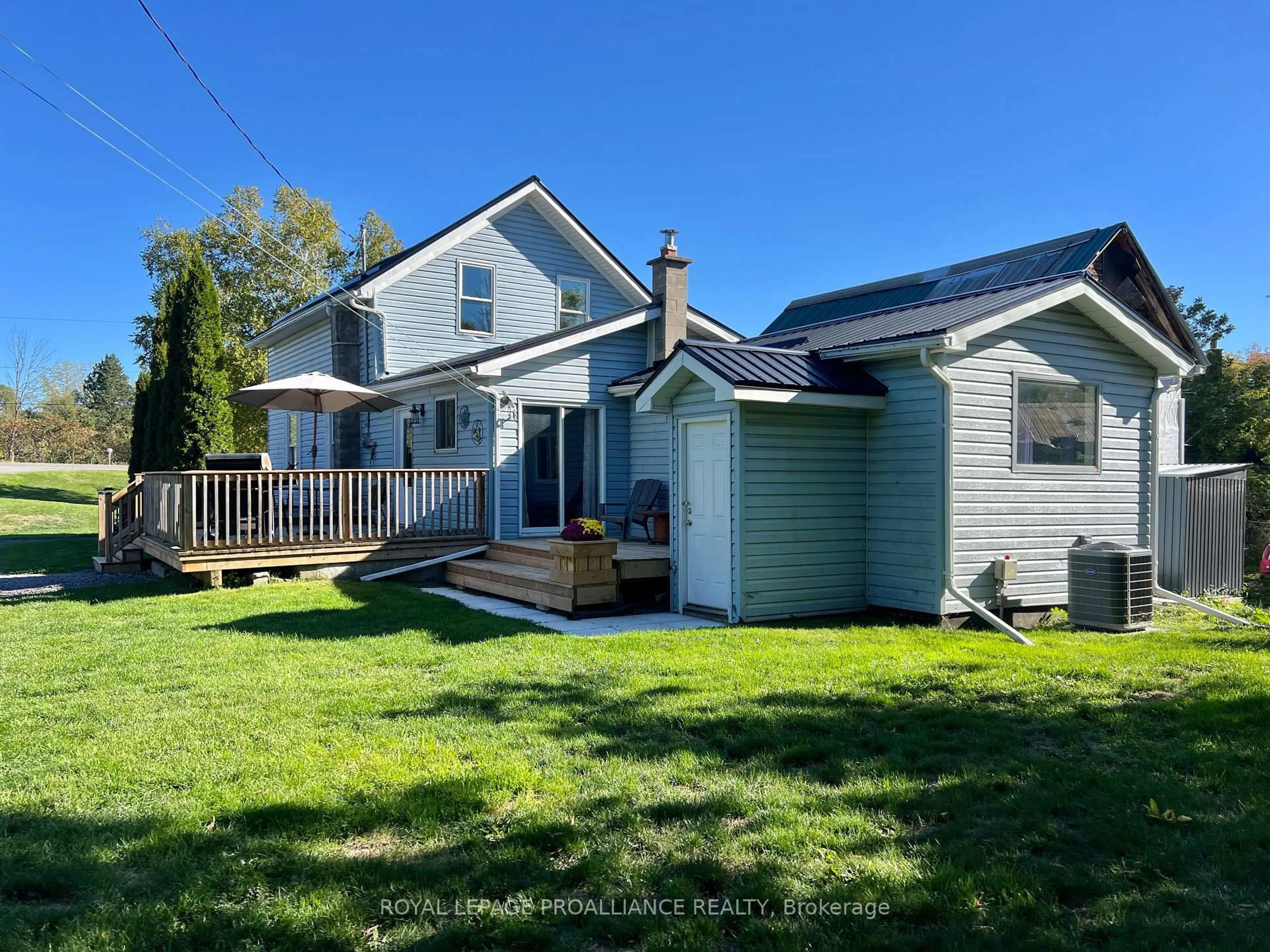 A pic from outside/outdoor area/front of a property/back of a property/a pic from drone, unknown for 255 Mudcat Rd, Corbyville Ontario K0K 1V0