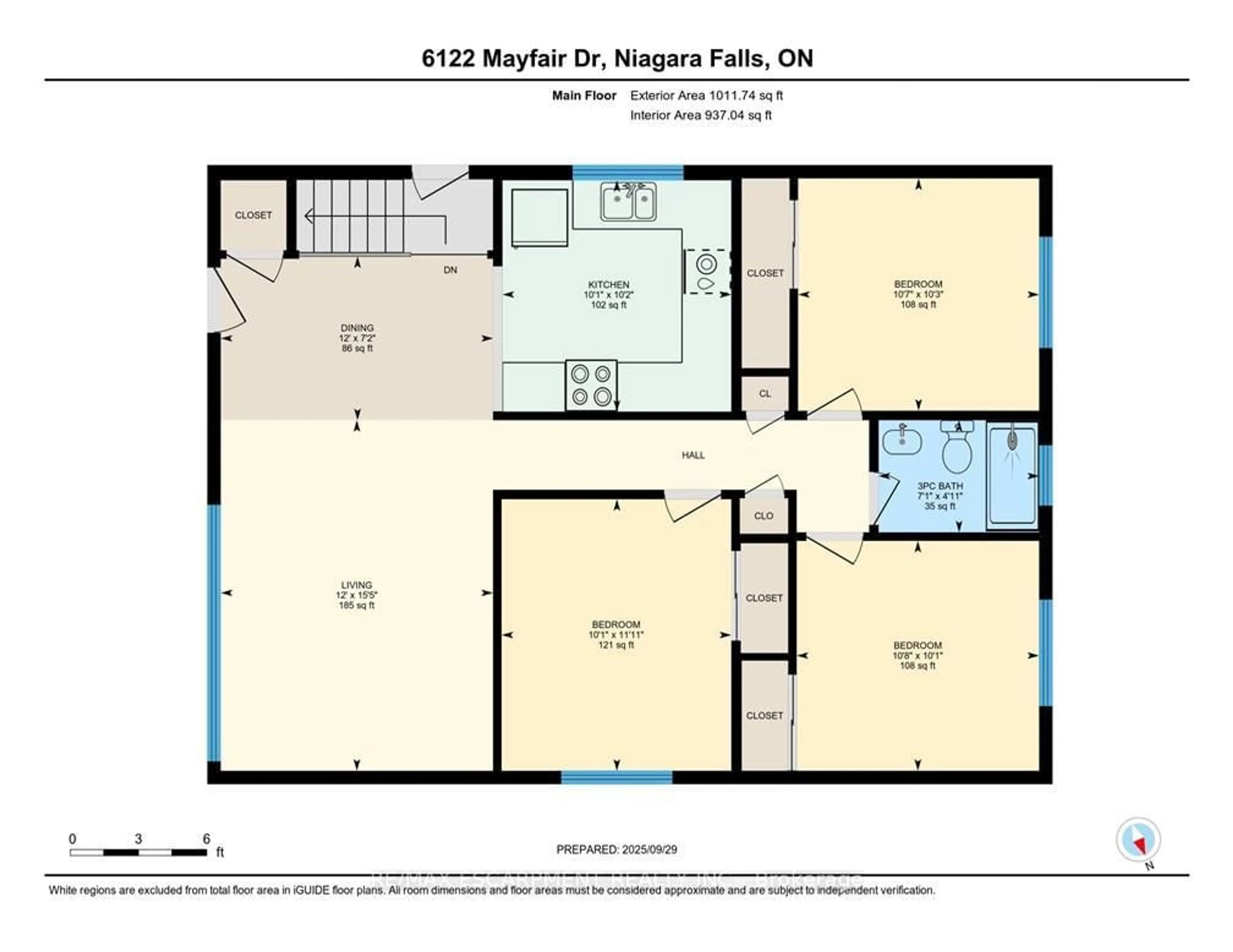 Floor plan for 6122 Mayfair Dr, Niagara Falls Ontario L2J 1W1