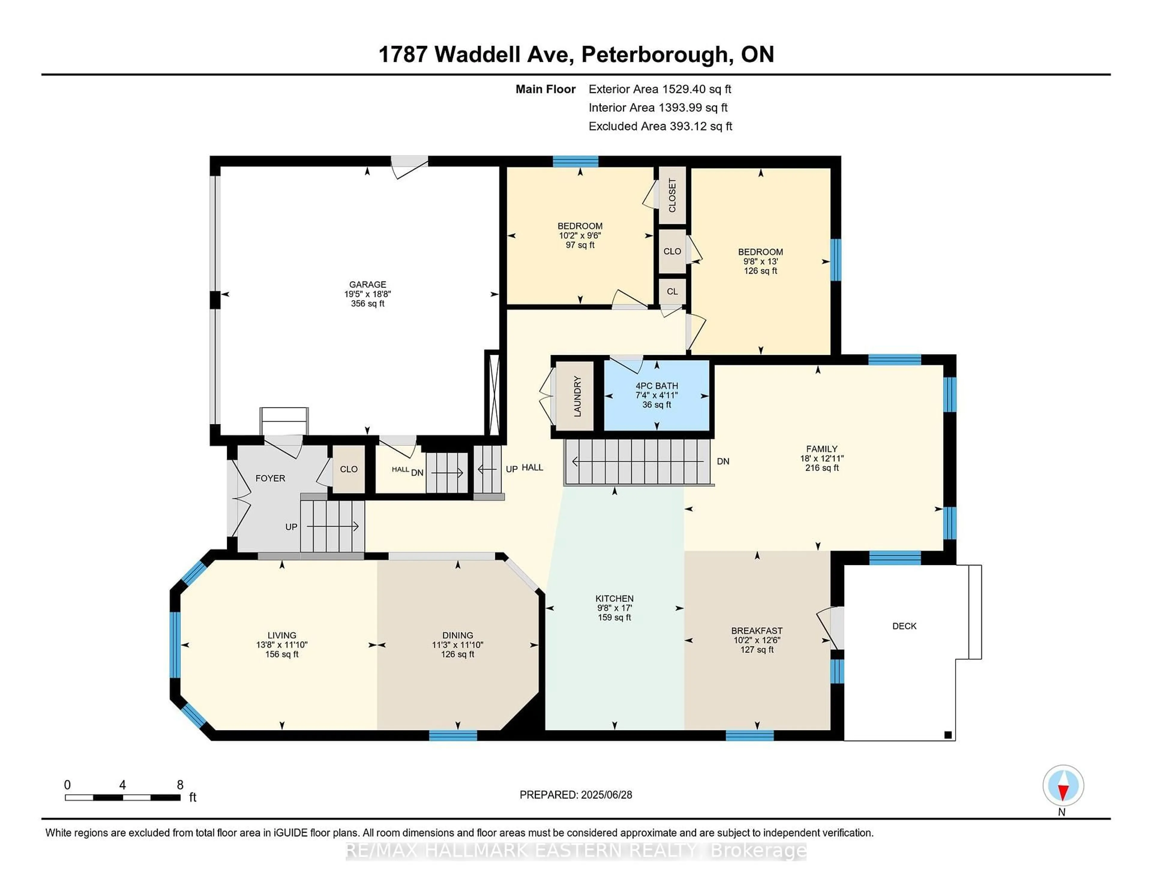 Floor plan for 1787 Waddell Ave, Peterborough Ontario K9K 2G5