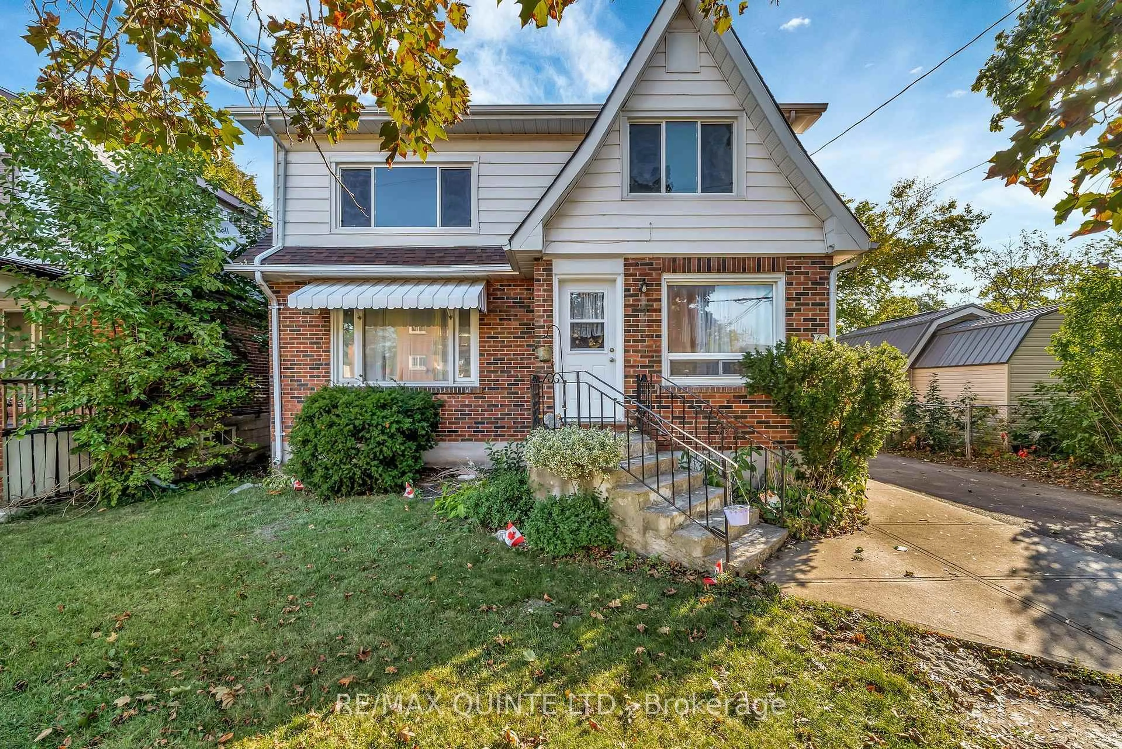 Home with brick exterior material, street for 7 Ritchie Ave, Belleville Ontario K8P 3V8