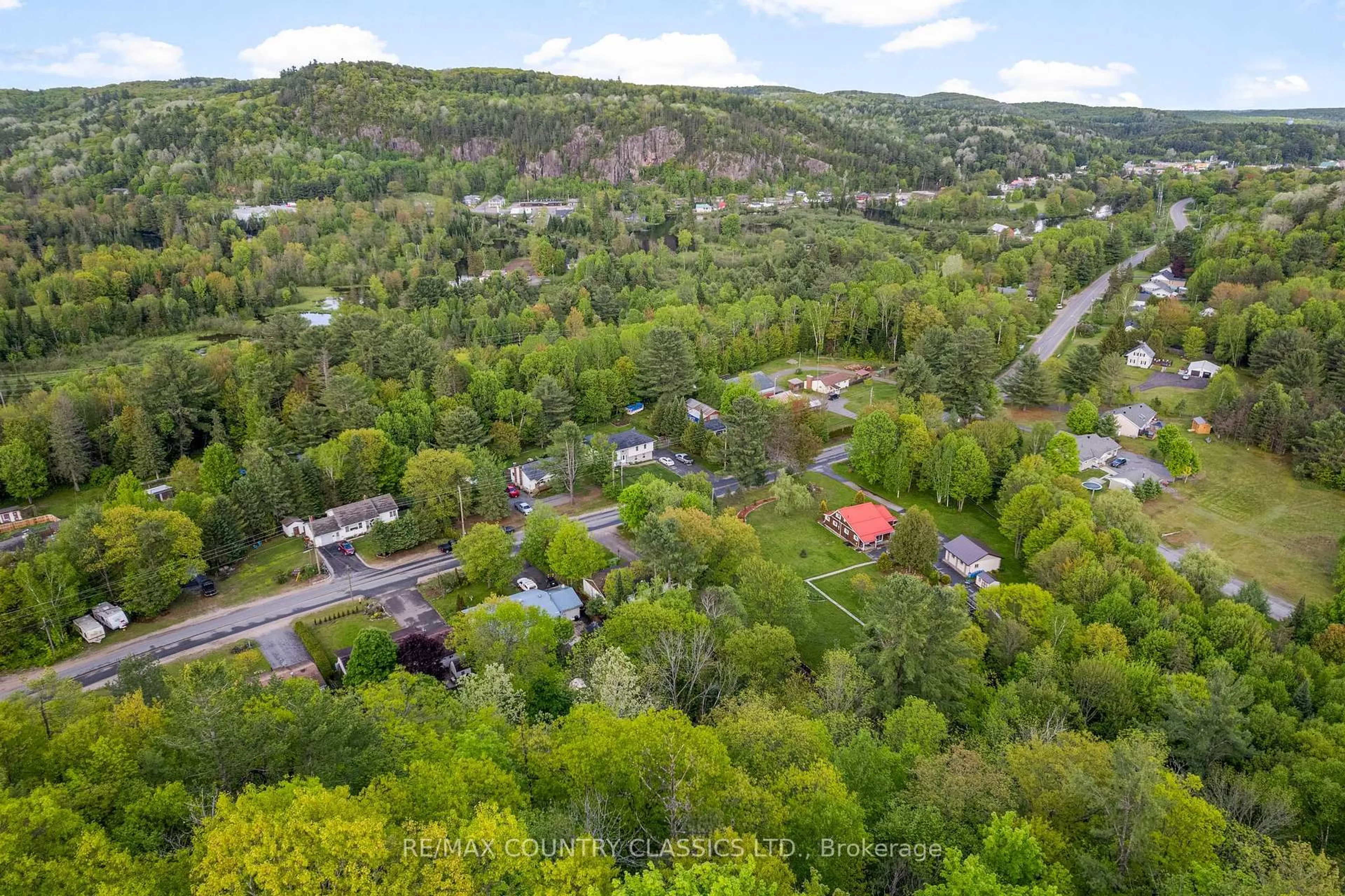 A pic from outside/outdoor area/front of a property/back of a property/a pic from drone, mountain view for 351 Chemaushgon Rd, Bancroft Ontario K0L 1C0