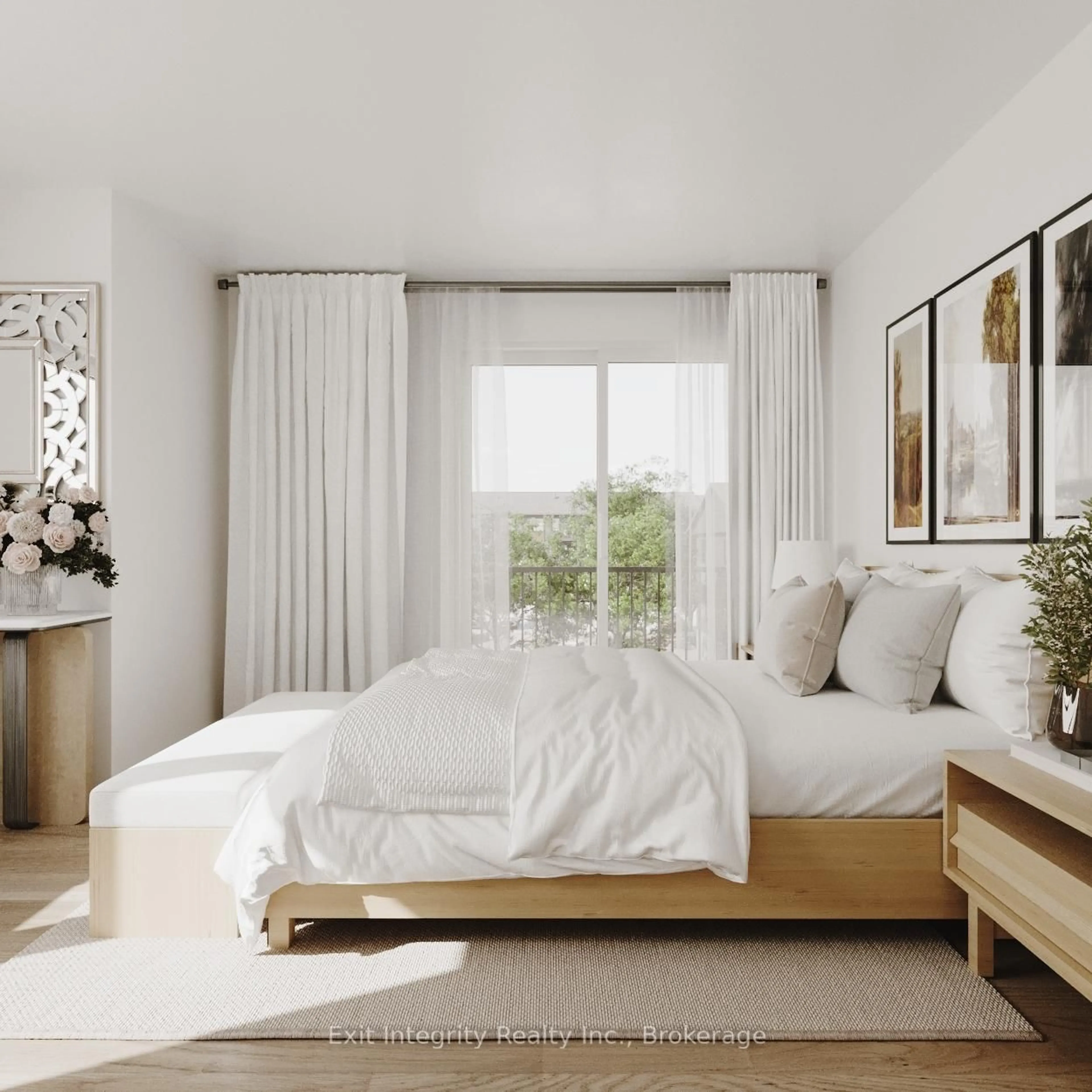 Bedroom with bed, unknown for 235 Blair Creek Dr #12, Kitchener Ontario N2P 0G1