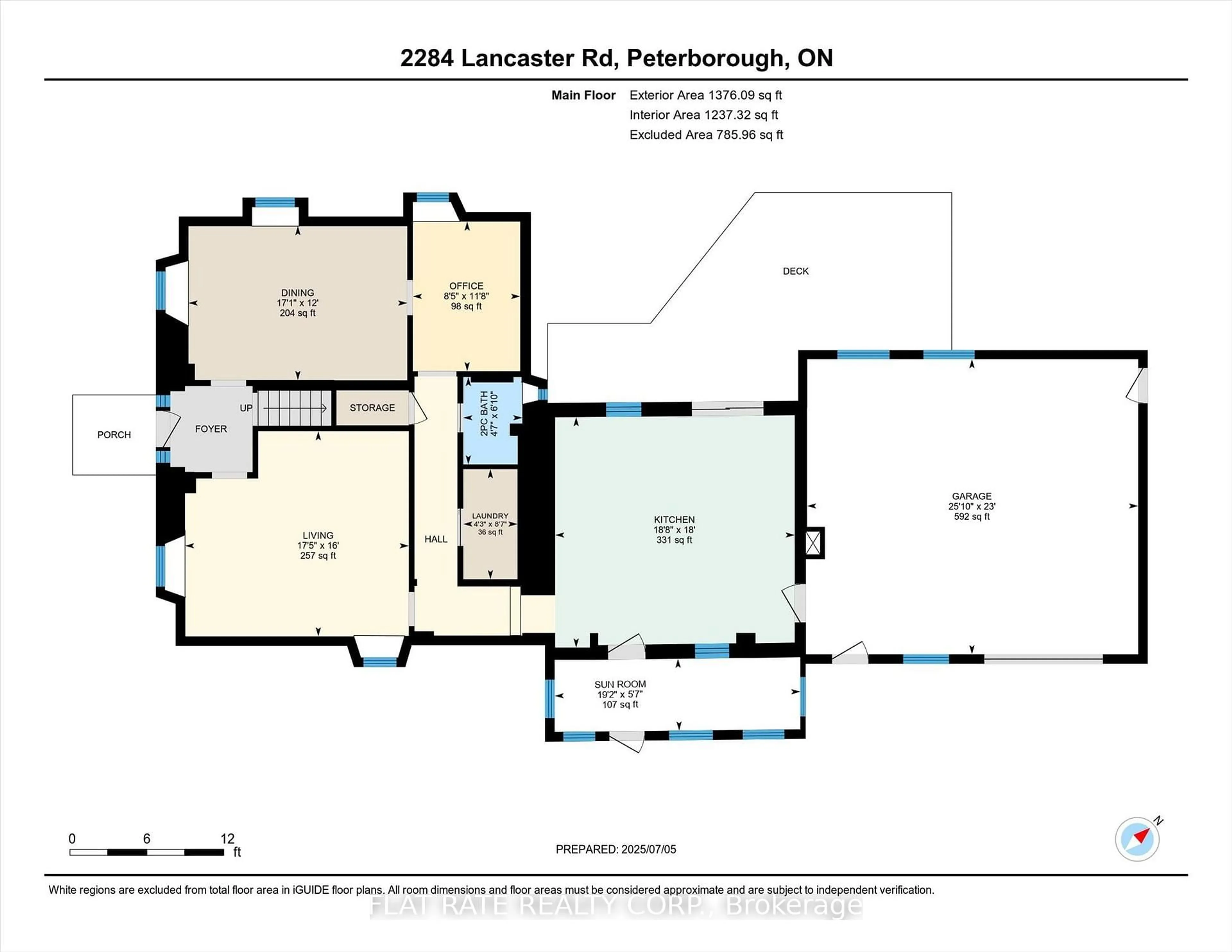 Floor plan for 2284 LANCASTER Rd, Otonabee-South Monaghan Ontario K9J 6X7