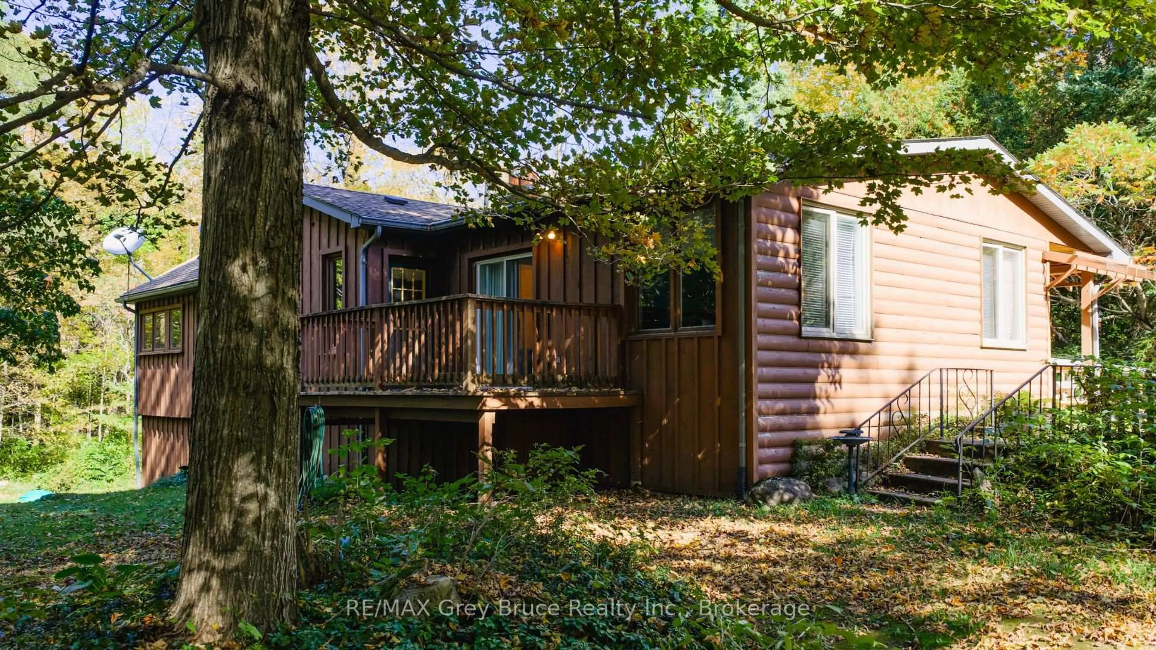 A pic from outside/outdoor area/front of a property/back of a property/a pic from drone, forest/trees view for 493802 Baptist Church Rd, West Grey Ontario N0C 1K0