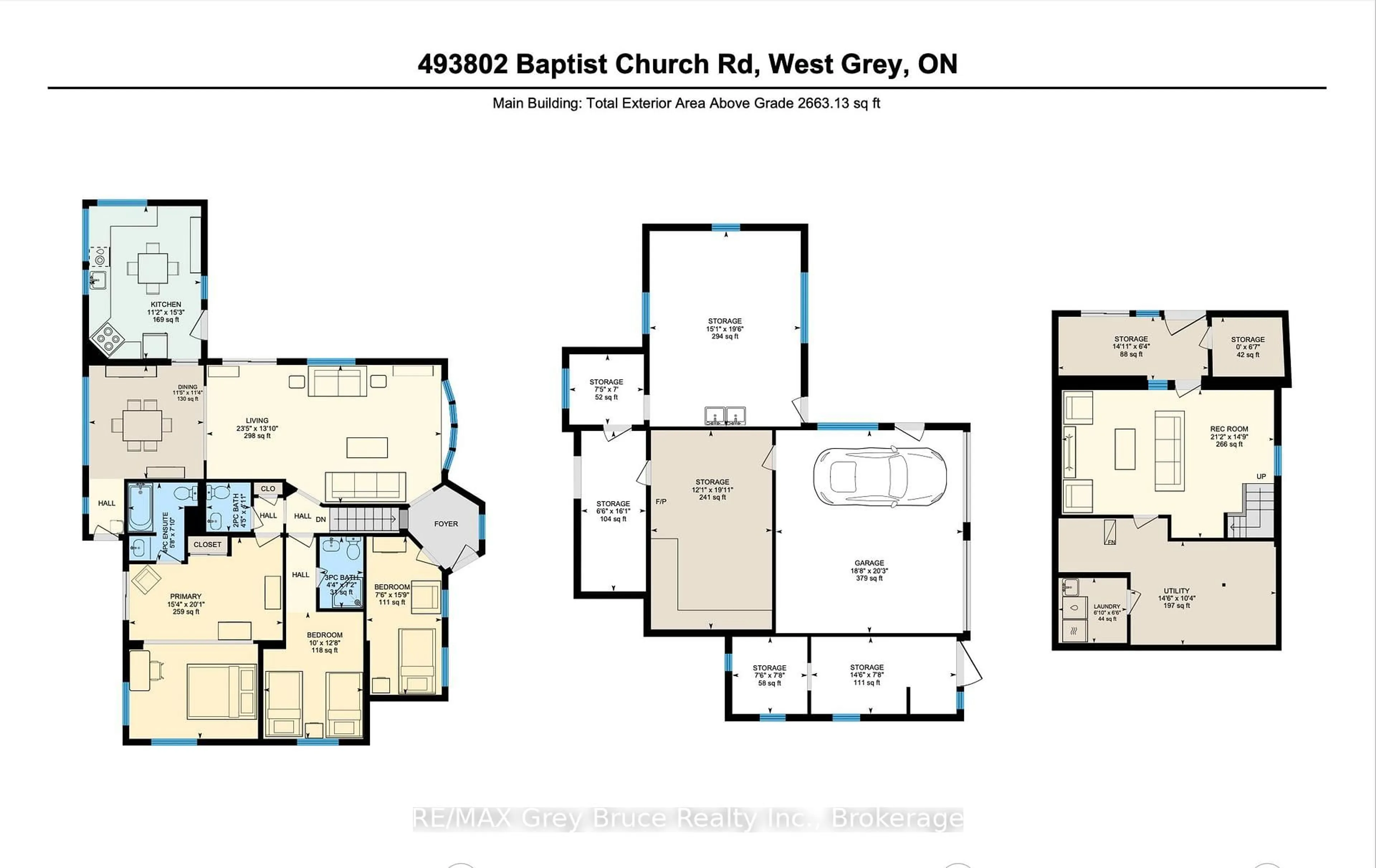 Floor plan for 493802 Baptist Church Rd, West Grey Ontario N0C 1K0
