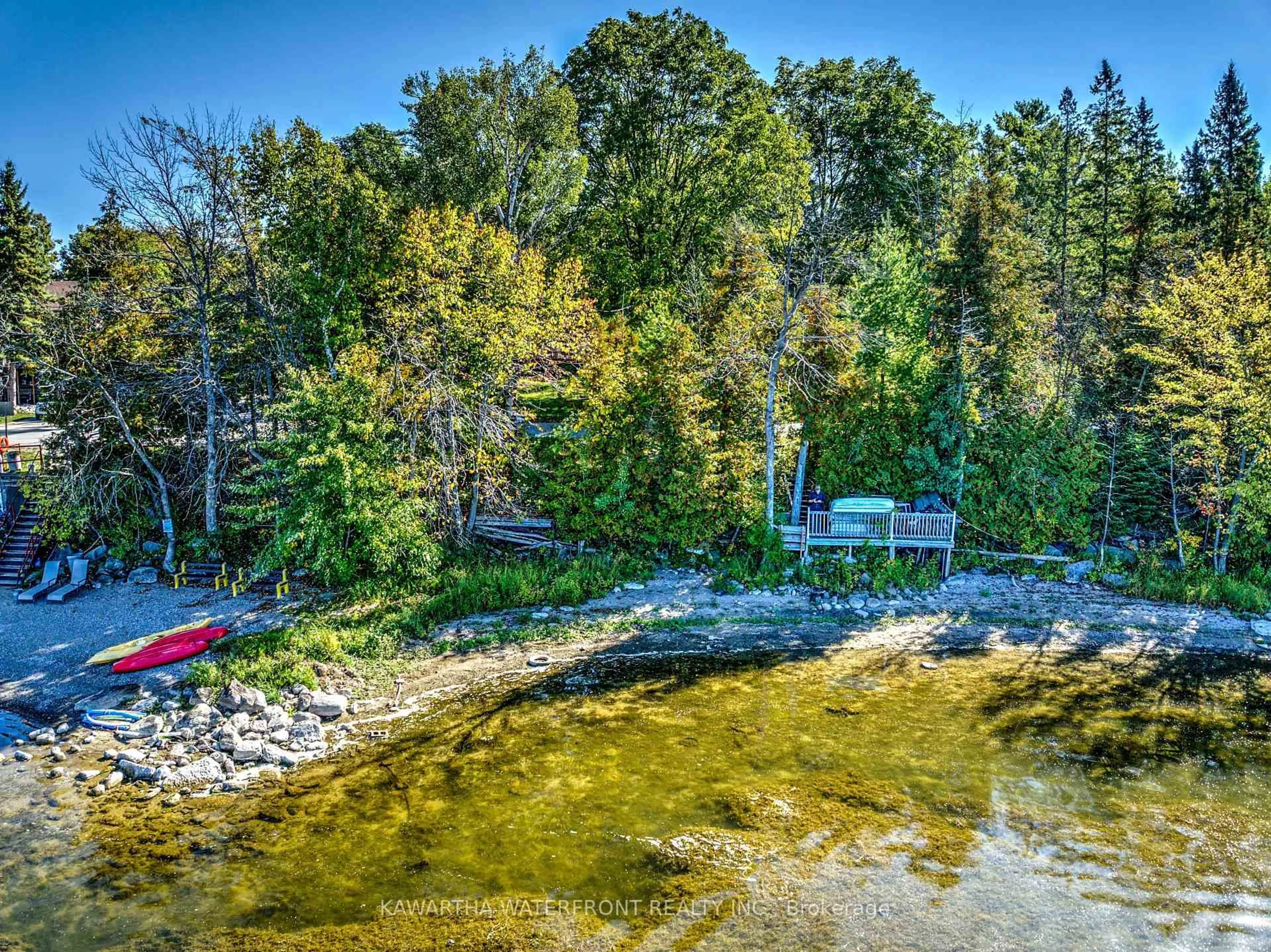 A pic from outside/outdoor area/front of a property/back of a property/a pic from drone, water/lake/river/ocean view for 228 Lake Dalrymple Rd, Kawartha Lakes Ontario L0K 1W0