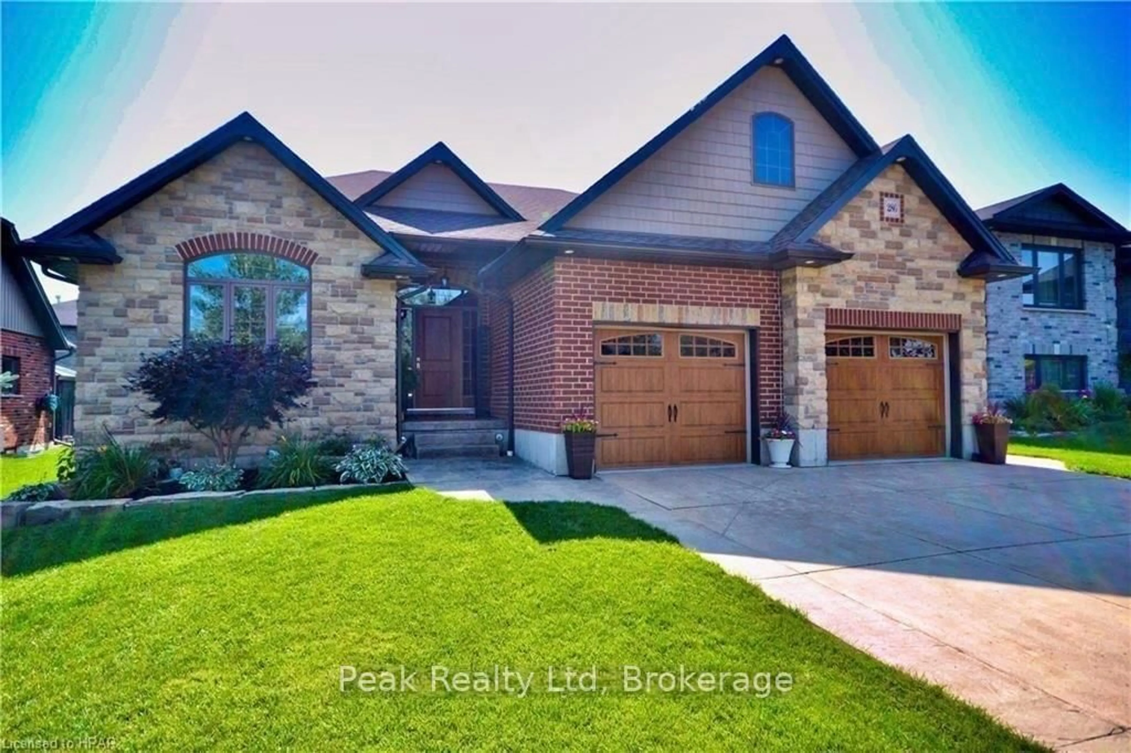 Home with brick exterior material, street for 286 Sunset Dr, West Perth Ontario N0K 1N0