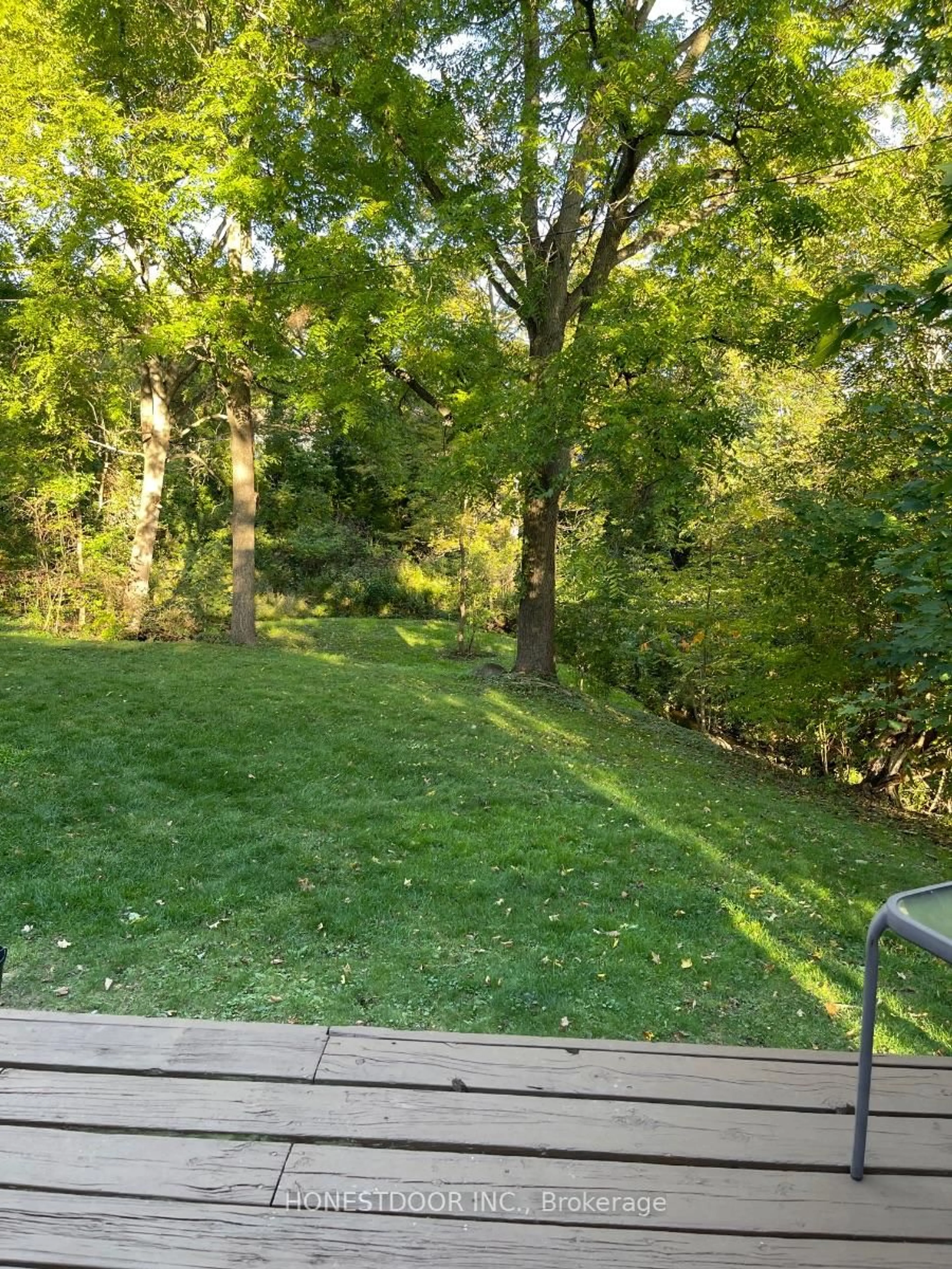 A pic from outside/outdoor area/front of a property/back of a property/a pic from drone, forest/trees view for 214 North St, Thames Centre Ontario N0L 1G3