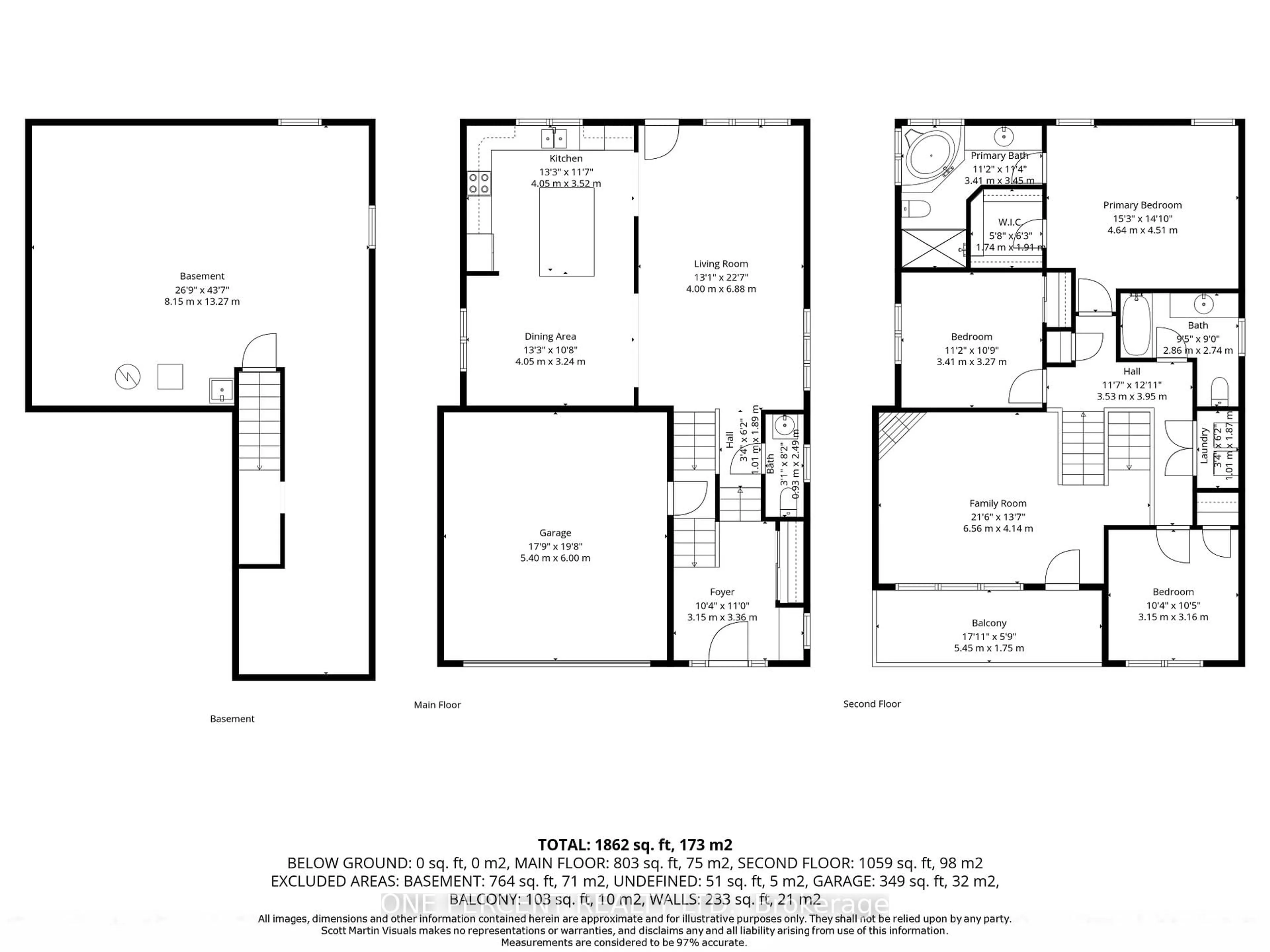 Floor plan for 358 Meadowbreeze Dr, Ottawa Ontario K2M 0K3