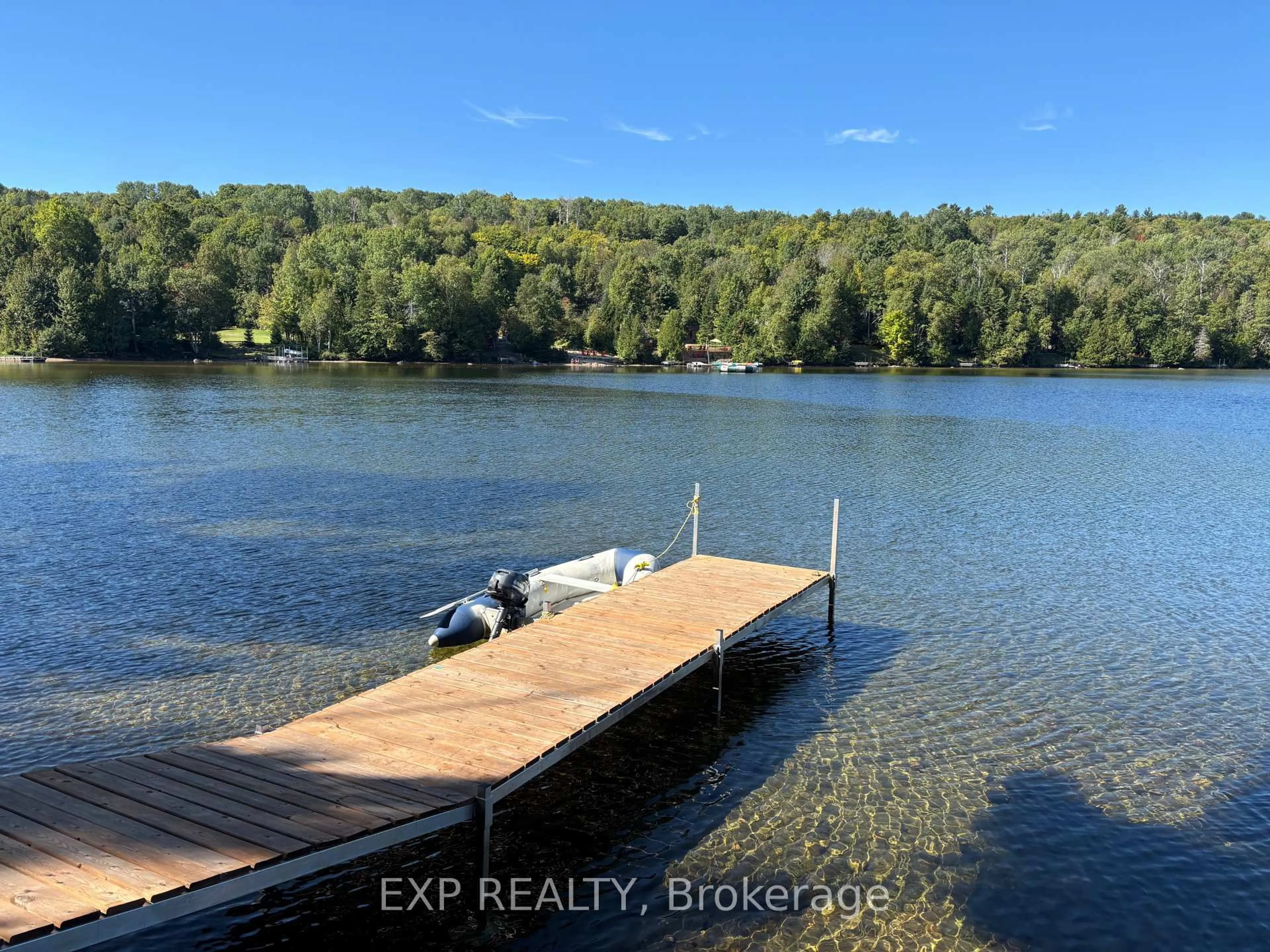 A pic from outside/outdoor area/front of a property/back of a property/a pic from drone, water/lake/river/ocean view for 134 Carson Heights Rd, Barry's Bay Ontario K0J 1B0