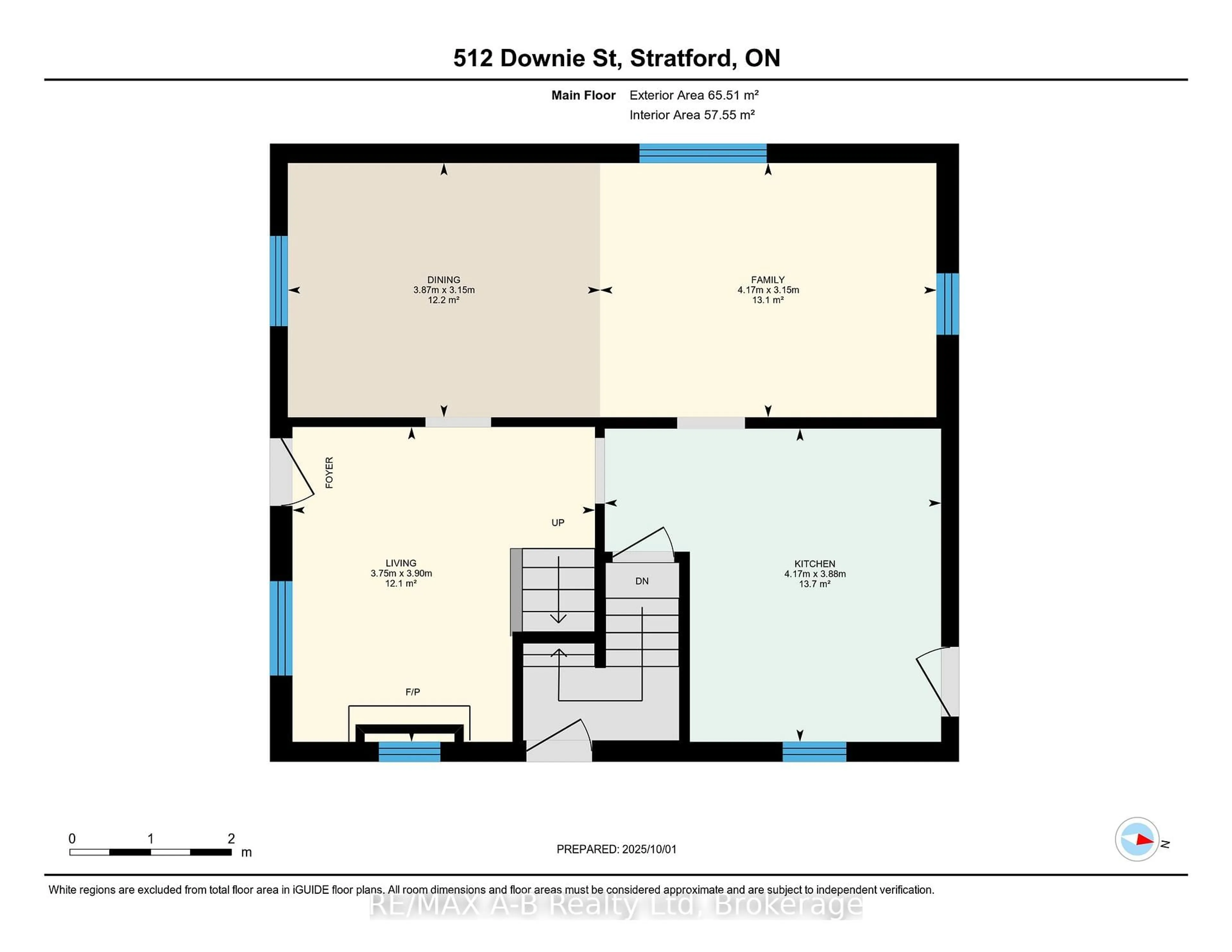 Floor plan for 512 Downie St, Stratford Ontario N5A 1Y2