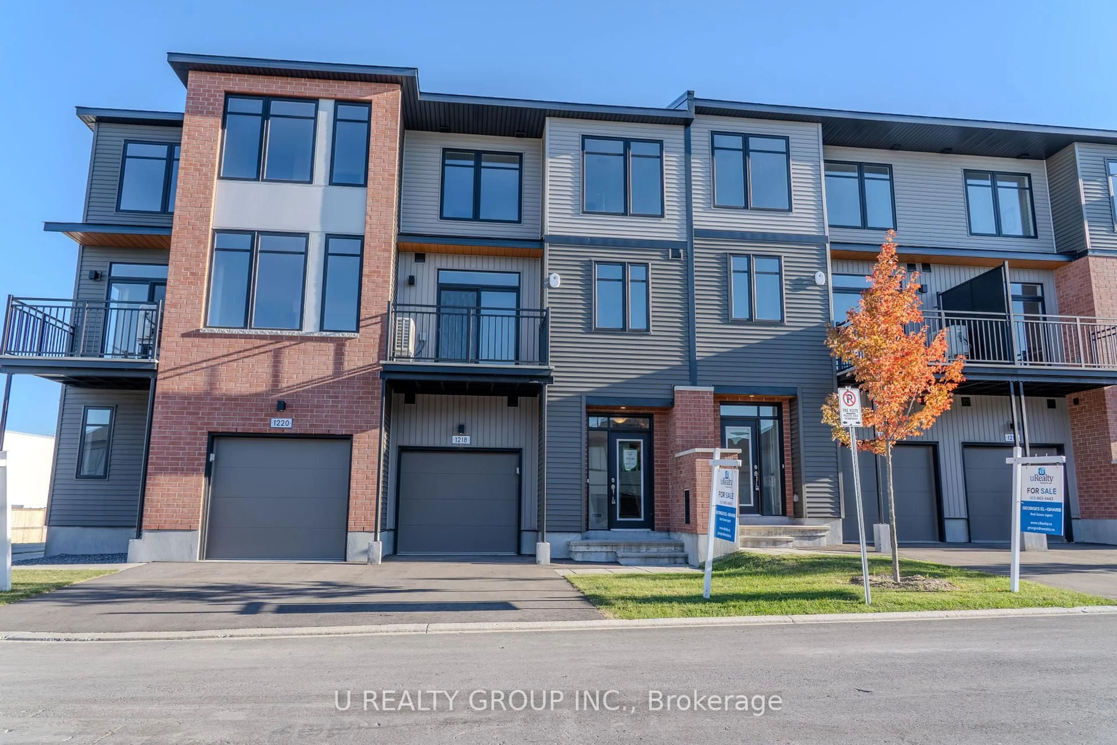 Home with brick exterior material, street for 1218 flycatcher Private, Ottawa Ontario K1X 0M7
