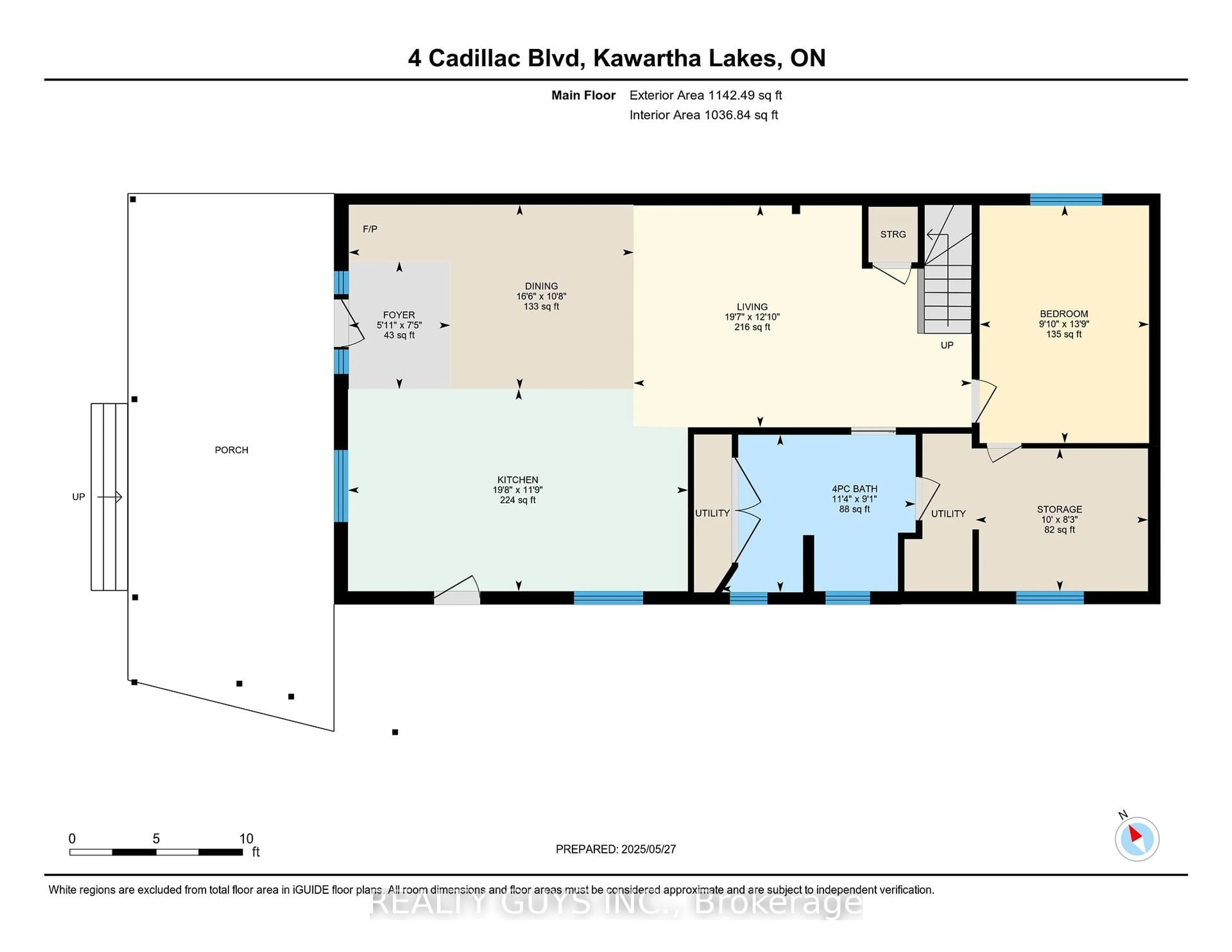 Floor plan for 4 Cadillac Blvd, Kawartha Lakes Ontario K0L 2W0