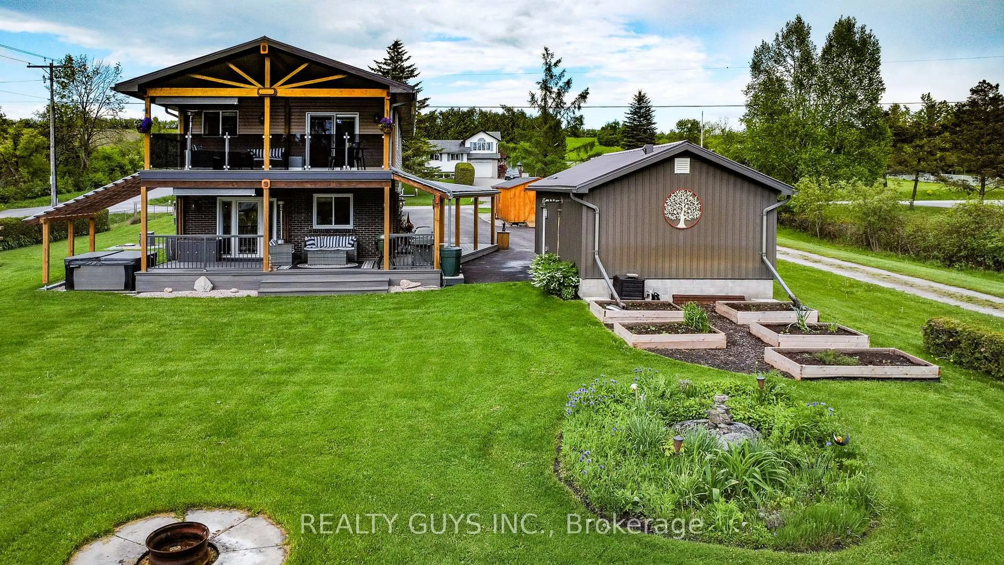 A pic from outside/outdoor area/front of a property/back of a property/a pic from drone, unknown for 4 Cadillac Blvd, Kawartha Lakes Ontario K0L 2W0