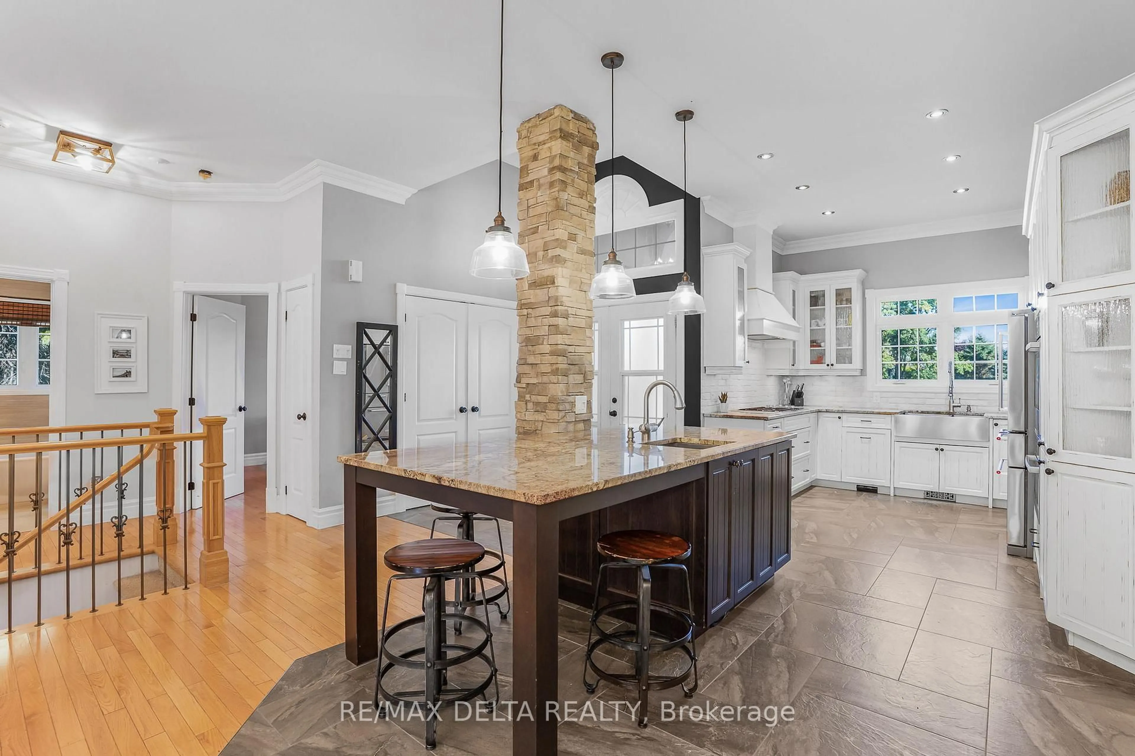 Open concept kitchen, ceramic/tile floor for 71 Davidson St, Champlain Ontario K0B 1K0