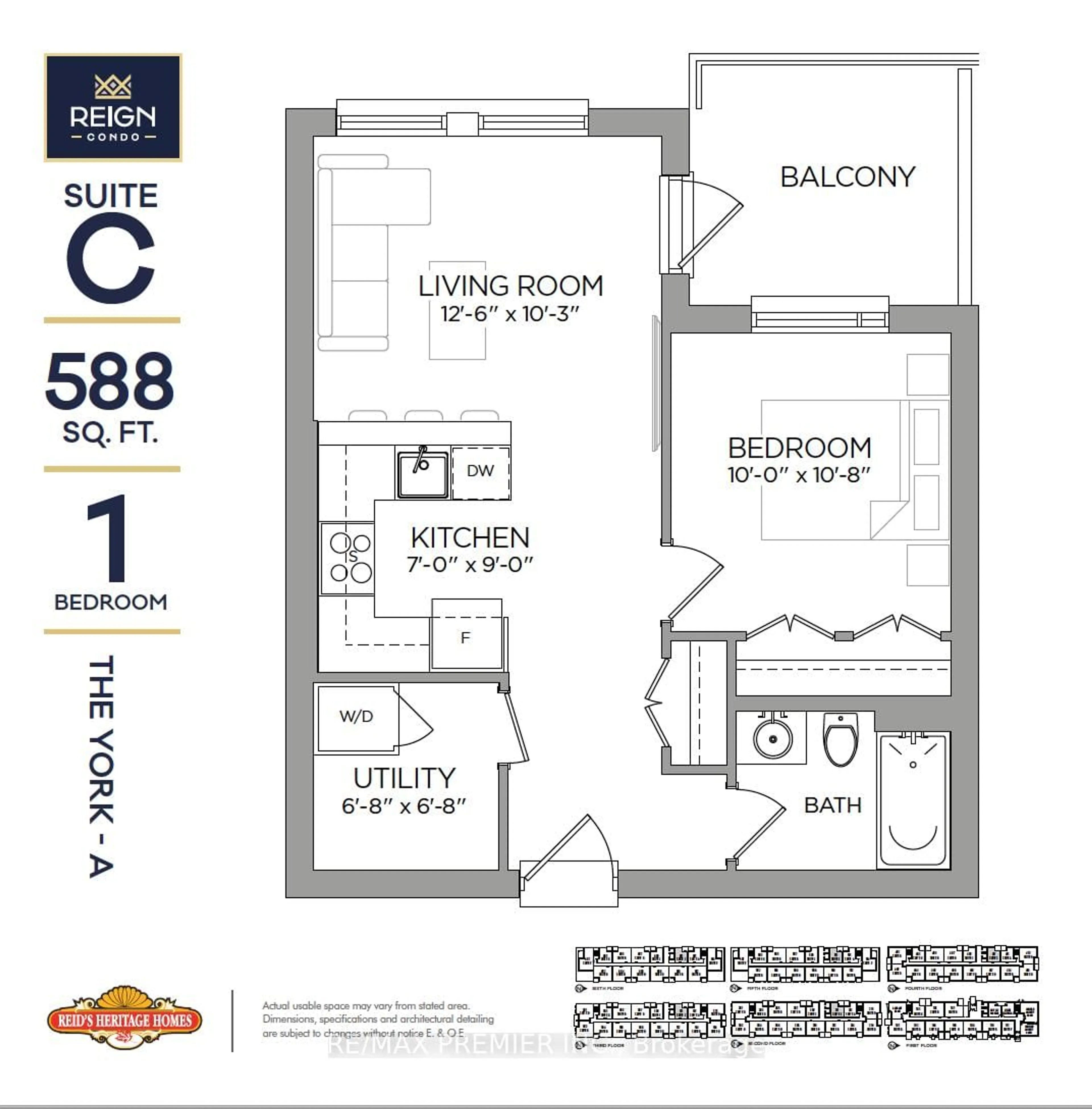 Floor plan for 26 Lowes Rd #511, Guelph Ontario N1G 4X2