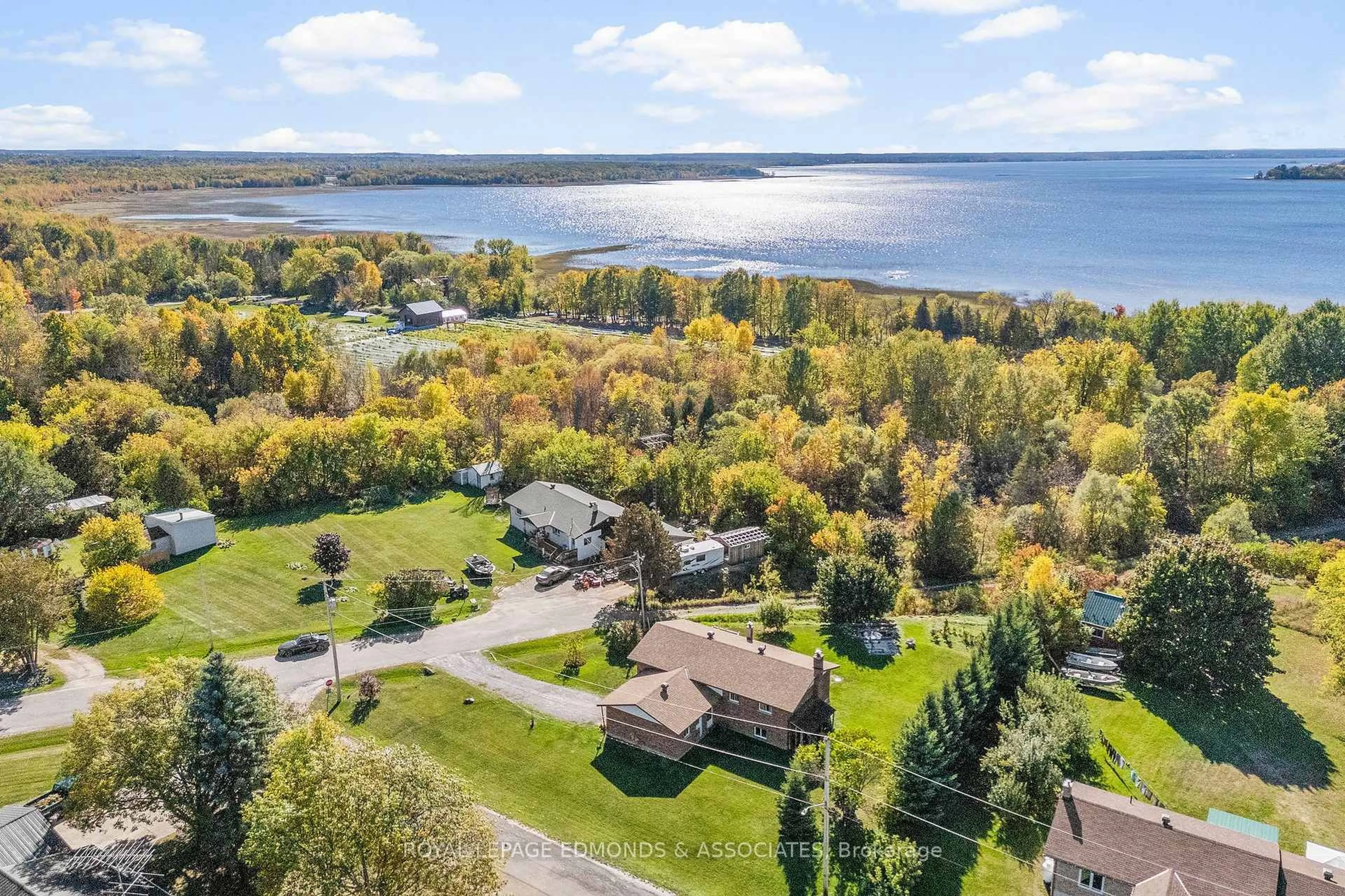 A pic from outside/outdoor area/front of a property/back of a property/a pic from drone, water/lake/river/ocean view for 1932 Gore Line, Westmeath Ontario K0J 2L0