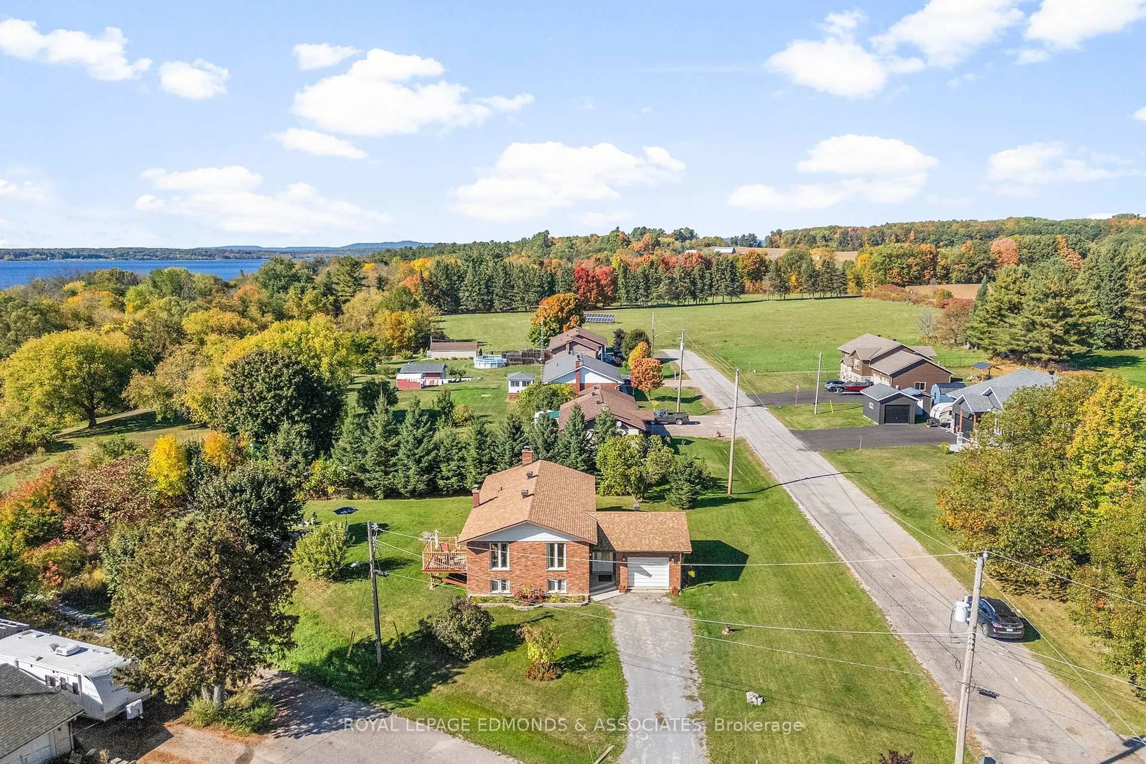 A pic from outside/outdoor area/front of a property/back of a property/a pic from drone, water/lake/river/ocean view for 1932 Gore Line, Westmeath Ontario K0J 2L0