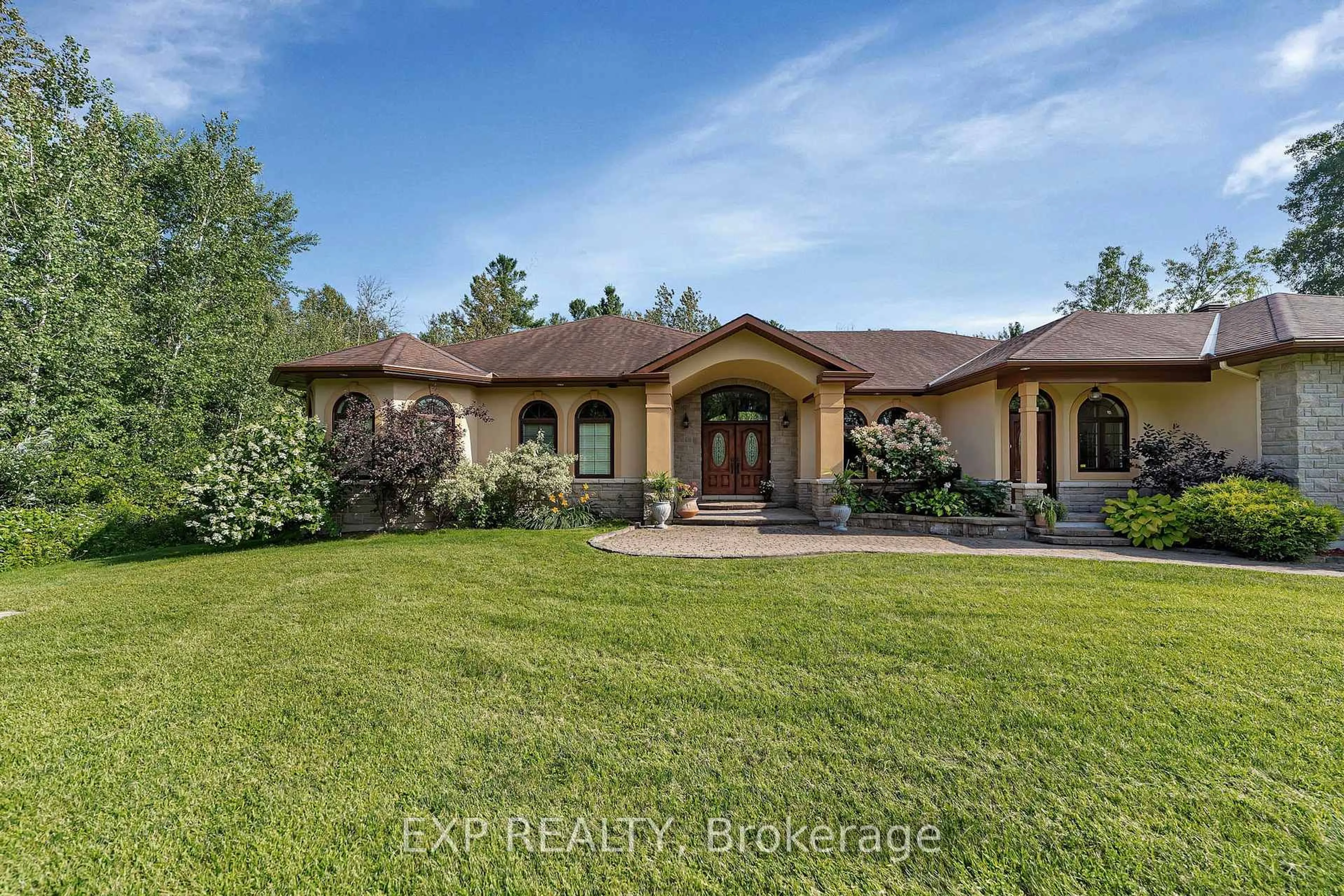 A pic from outside/outdoor area/front of a property/back of a property/a pic from drone, water/lake/river/ocean view for 104 Sentinel Pine Way, Carp Ontario K0A 1L0