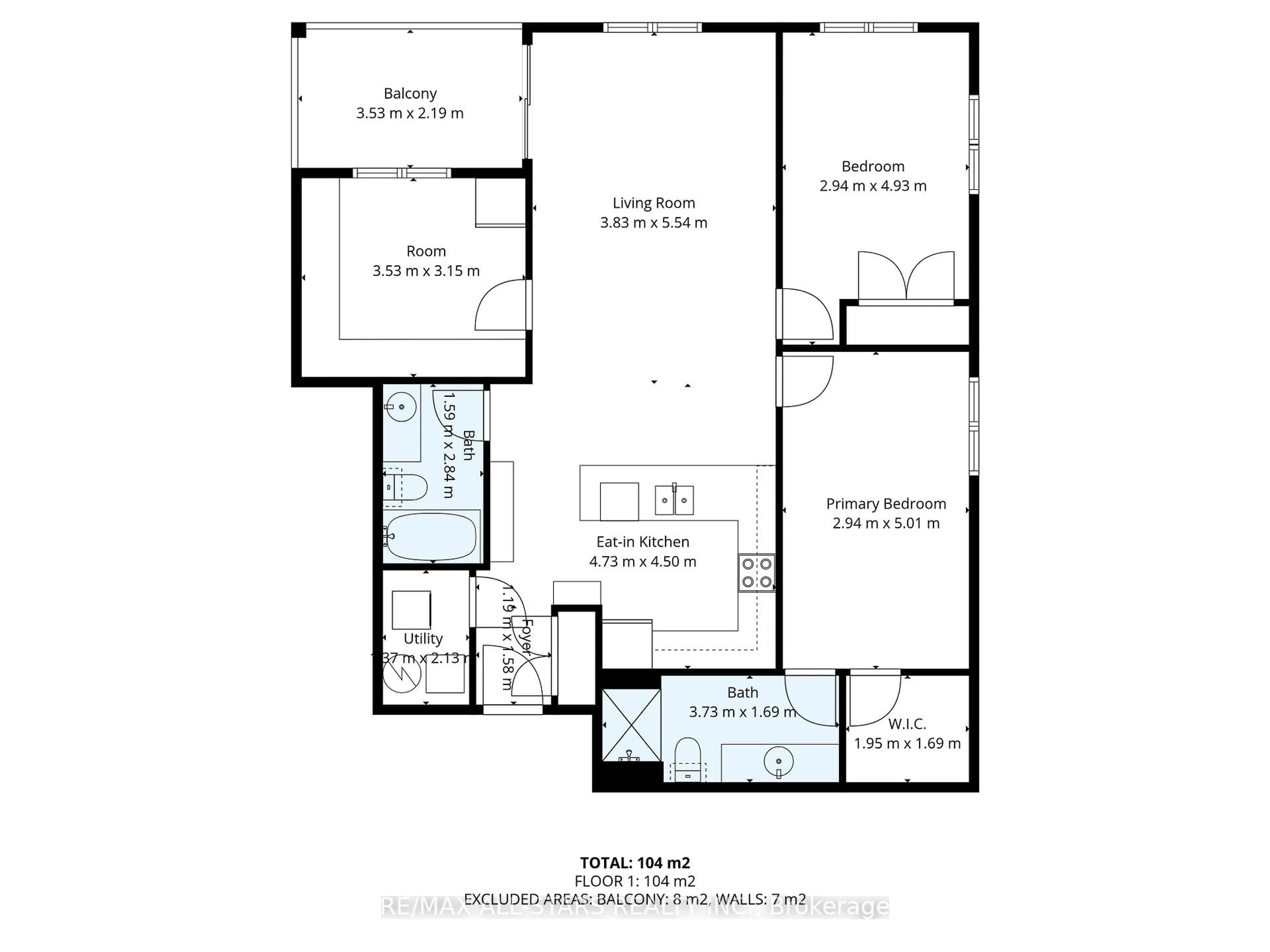 Floor plan for 94 Francis St #308, Kawartha Lakes Ontario K0M 1N0
