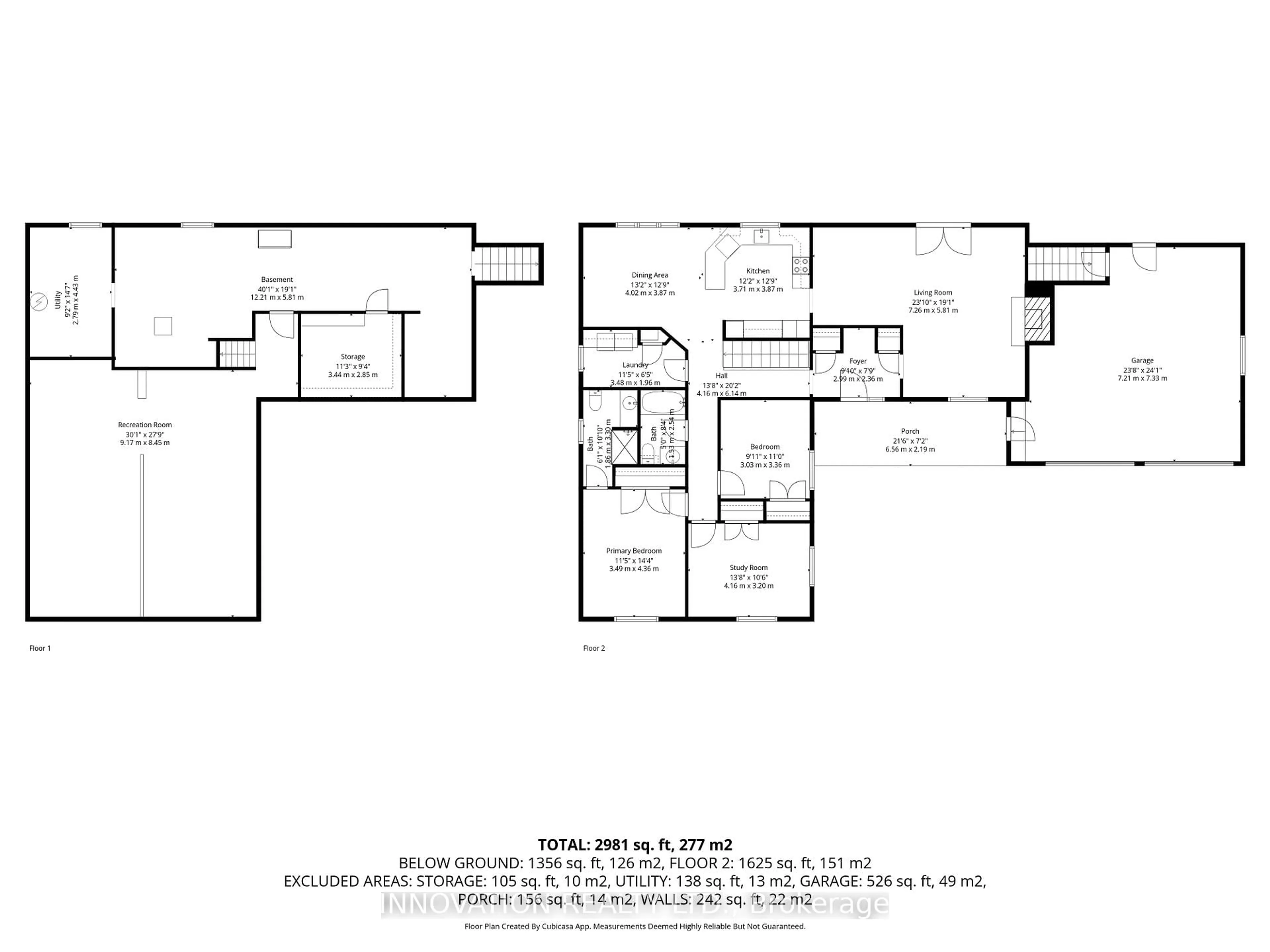 Floor plan for 1332 Donald B. Munro Dr, Carp Ontario K0A 1L0