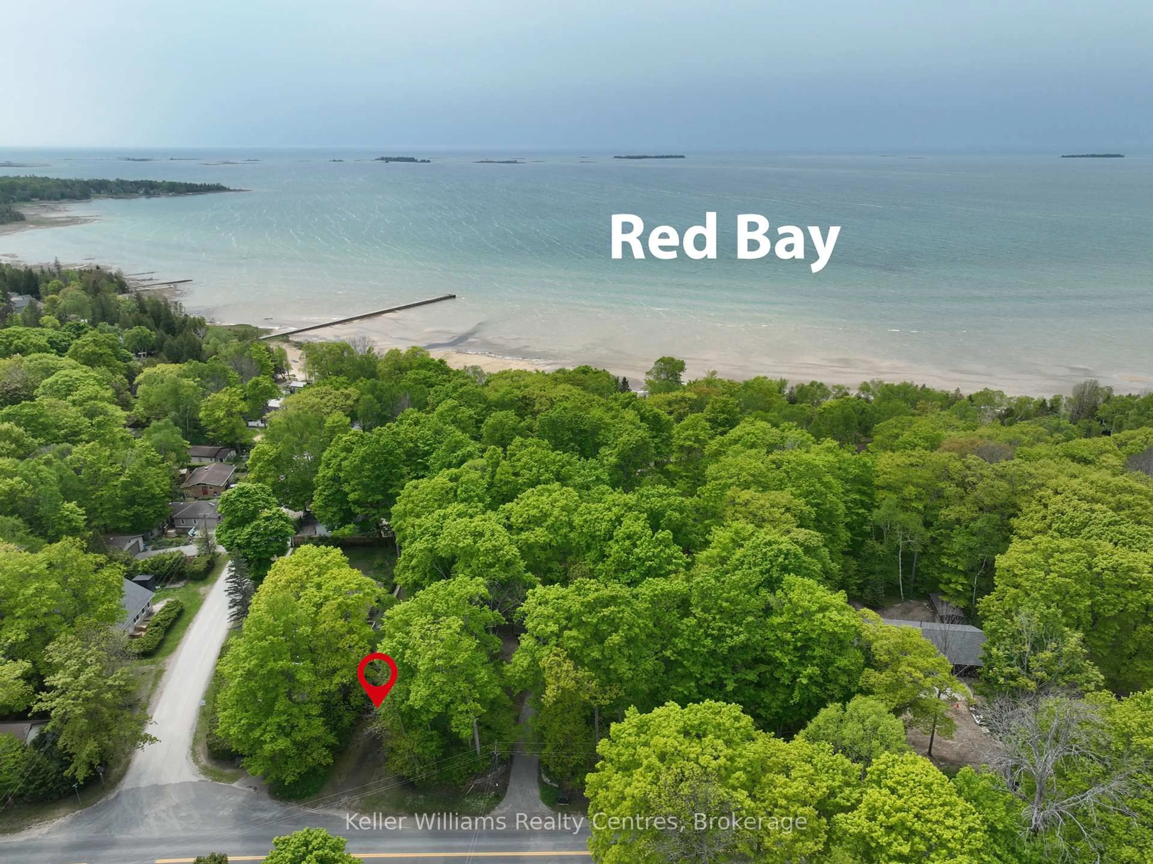 A pic from outside/outdoor area/front of a property/back of a property/a pic from drone, water/lake/river/ocean view for 425 HURON Rd, South Bruce Peninsula Ontario N0H 2T0