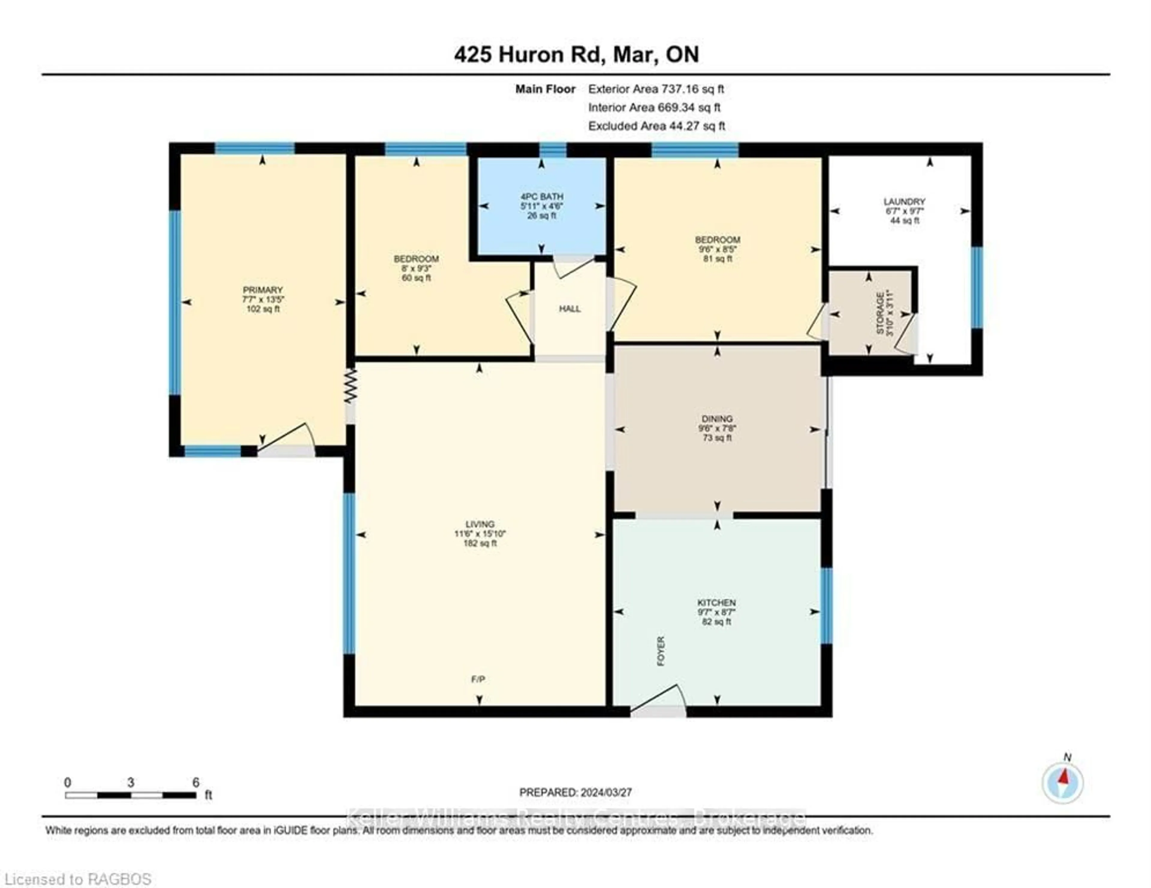 Floor plan for 425 HURON Rd, South Bruce Peninsula Ontario N0H 2T0