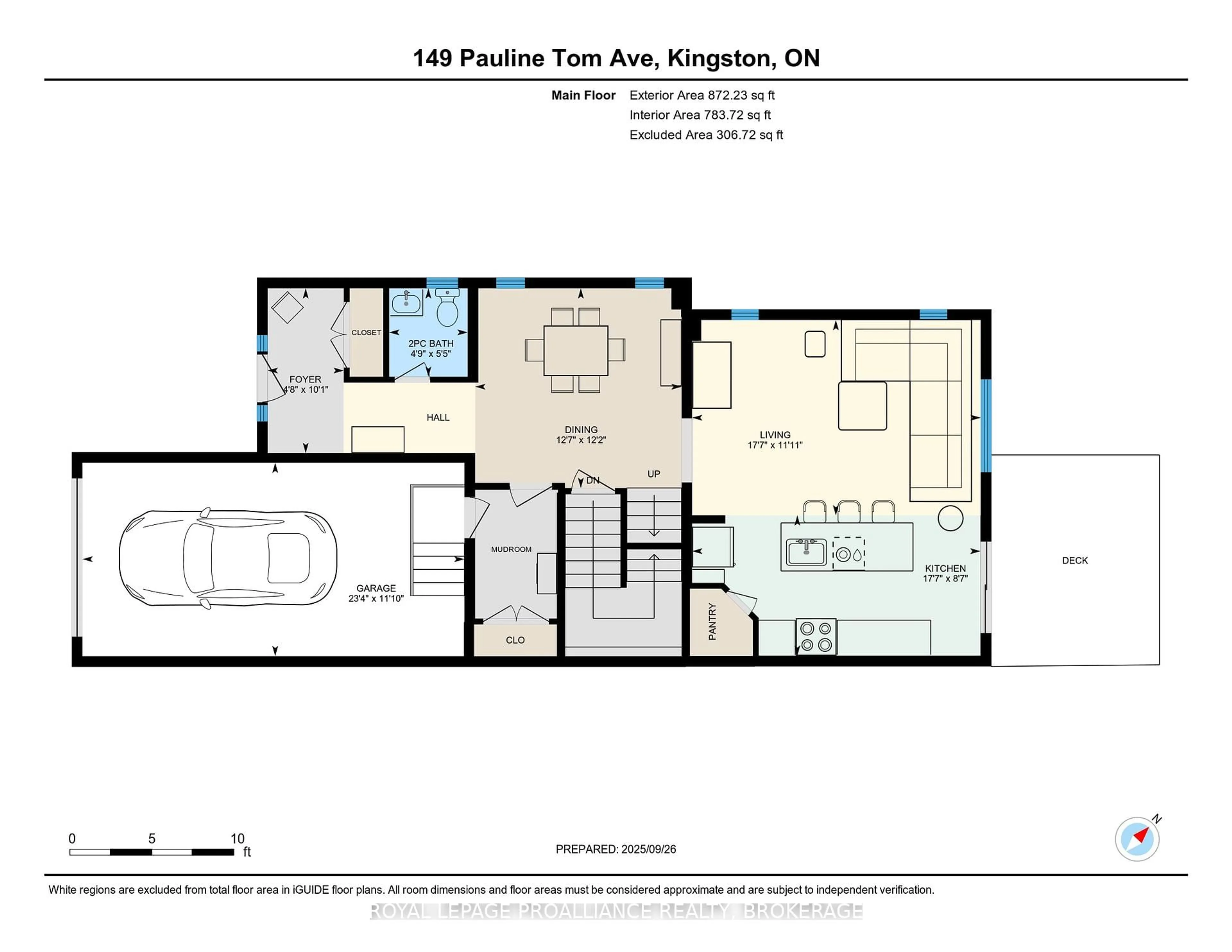 Floor plan for 149 Pauline Tom Ave, Kingston Ontario K7K 7J9