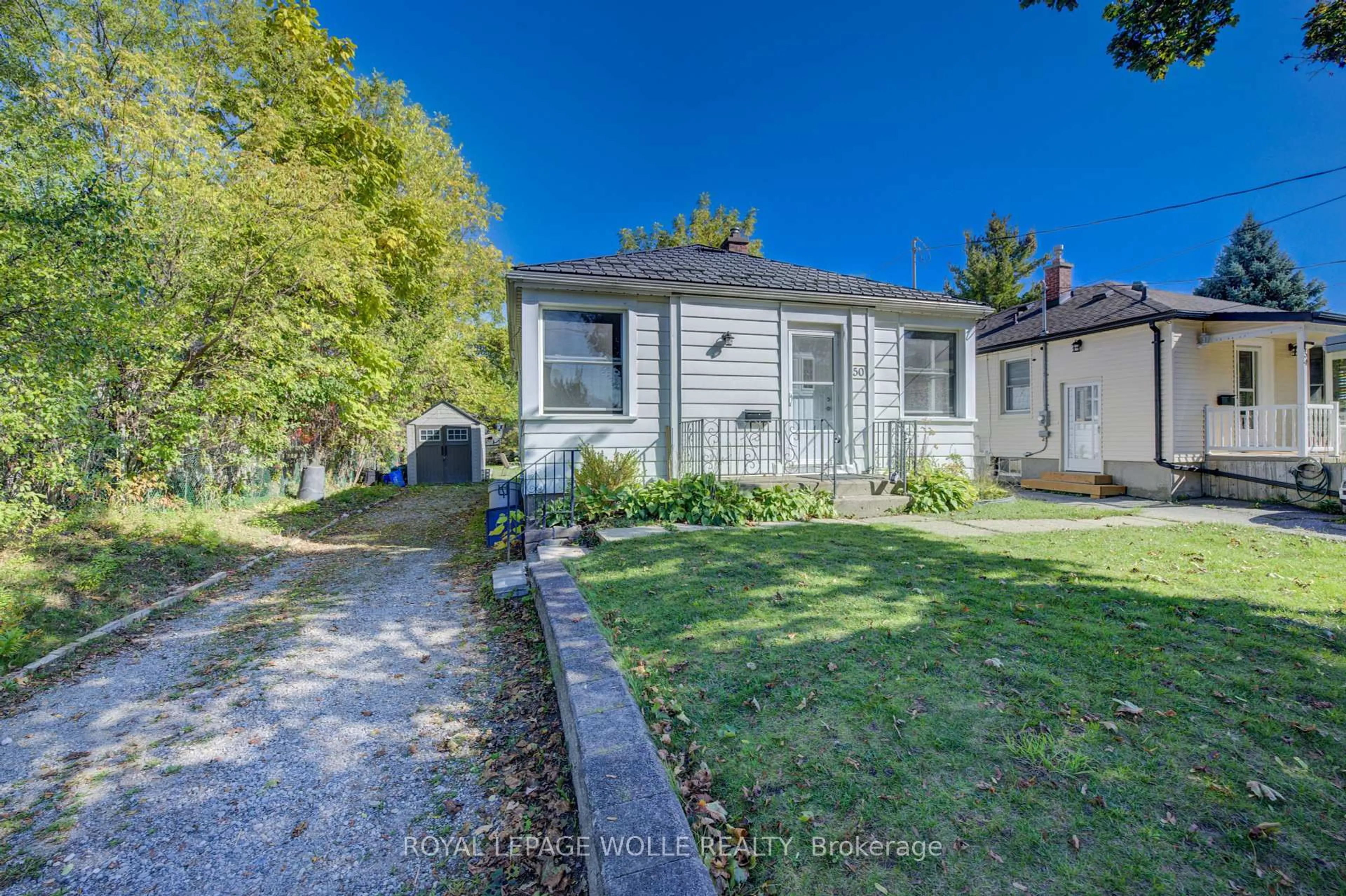 A pic from outside/outdoor area/front of a property/back of a property/a pic from drone, street for 50 St Clair Ave, Kitchener Ontario N2M 3Z4